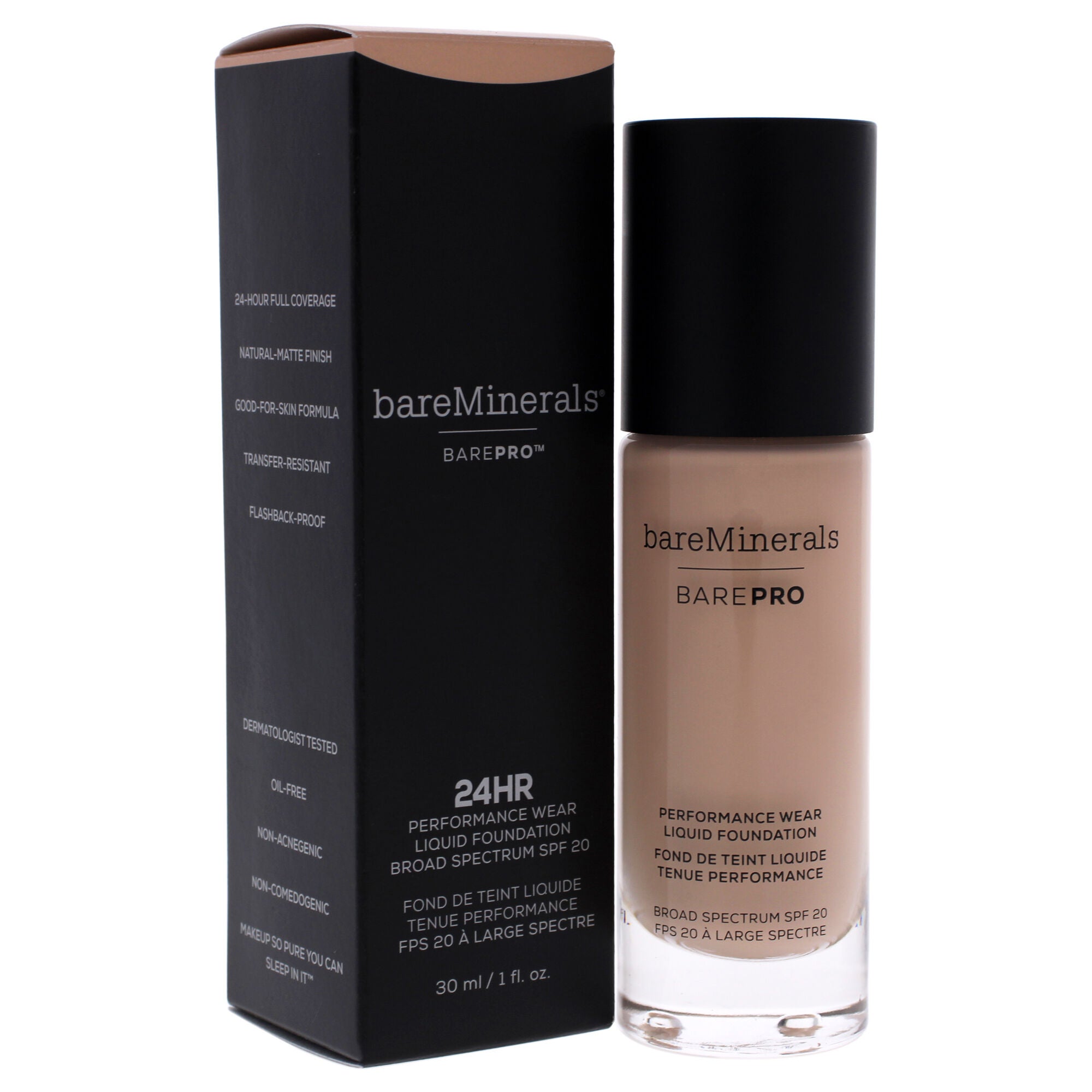BarePro Performance Wear Liquid Foundation SPF 20 - 7.5 Shell by bareMinerals for Women - 1 oz Foundation, See Description, alternate image number 2