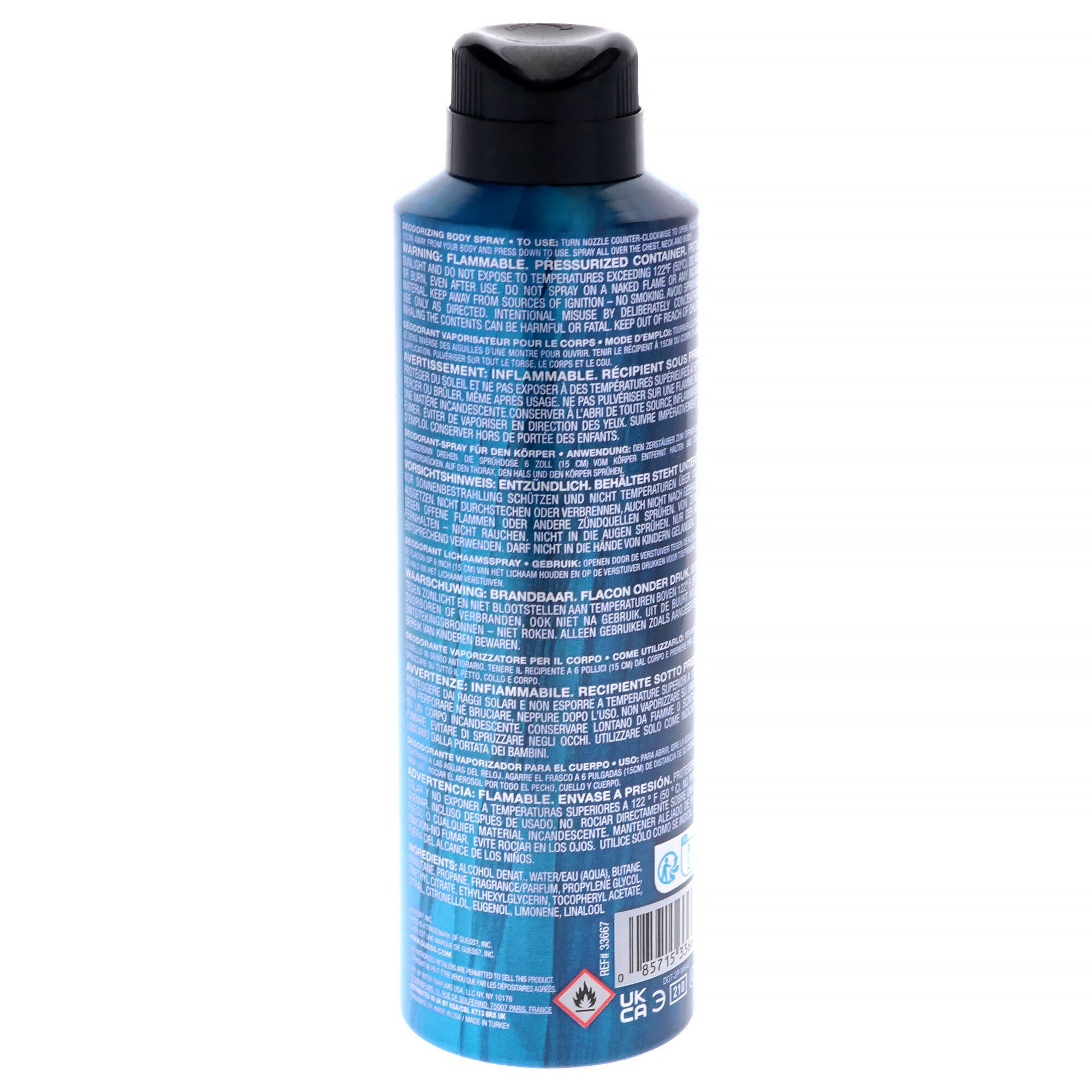 Guess Elements - Blue Frost by Guess for Men - 6 oz Body Spray, Clear, alternate image number 2