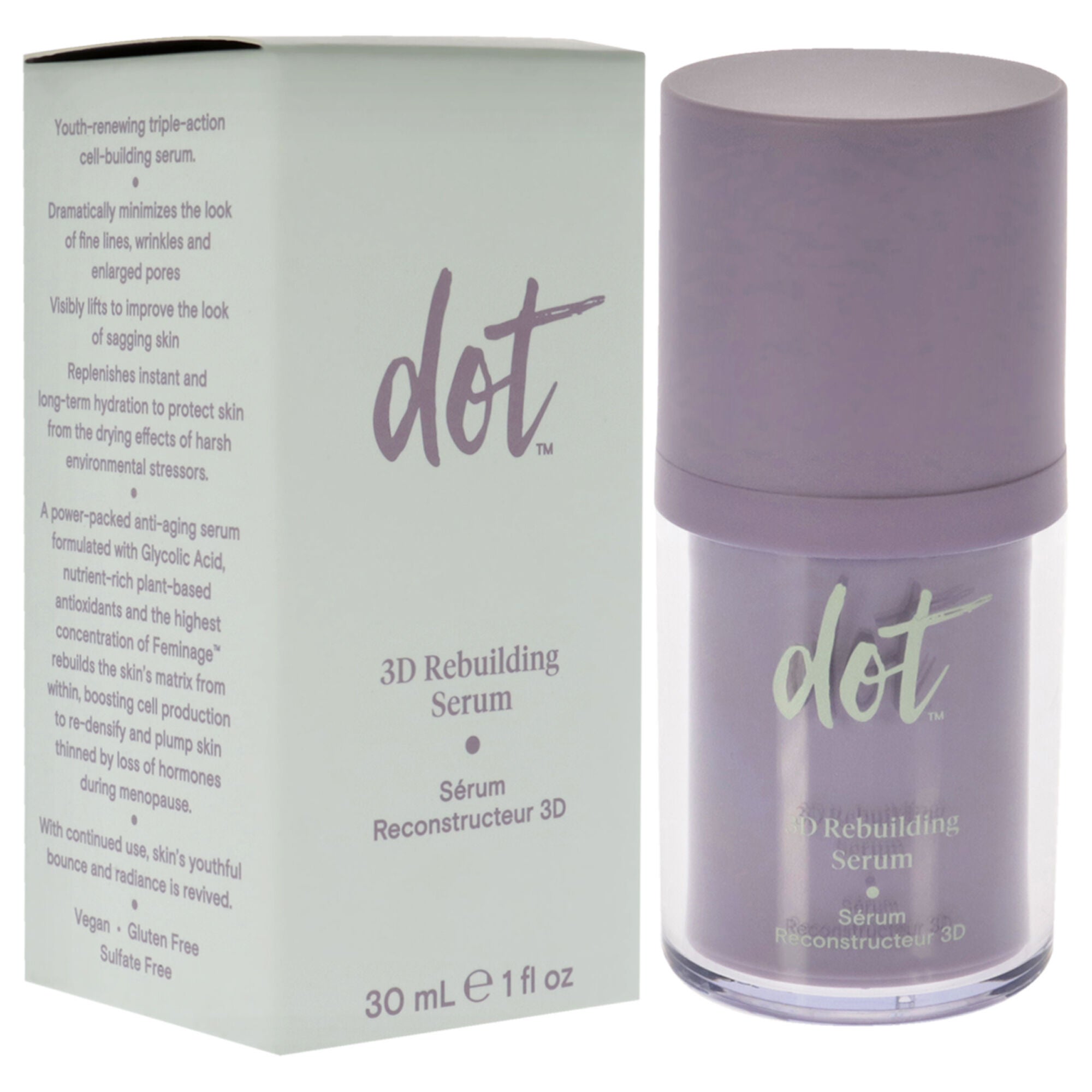 3D Rebuilding Serum by dot for Unisex - 1 oz Serum, See Description, alternate image number 1