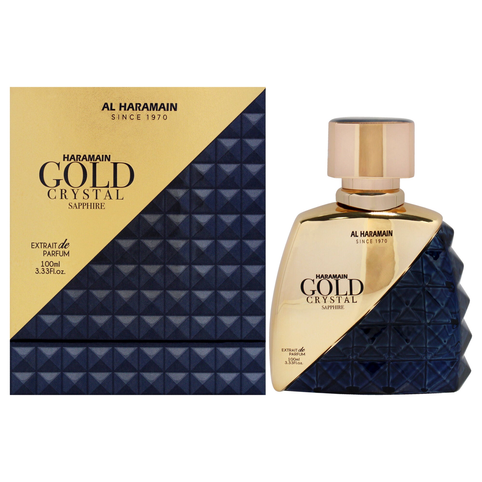 Gold Crystal Sapphire by Al Haramain for Unisex - 3.33 oz EDP Spray, See Description, hi-res image number 0