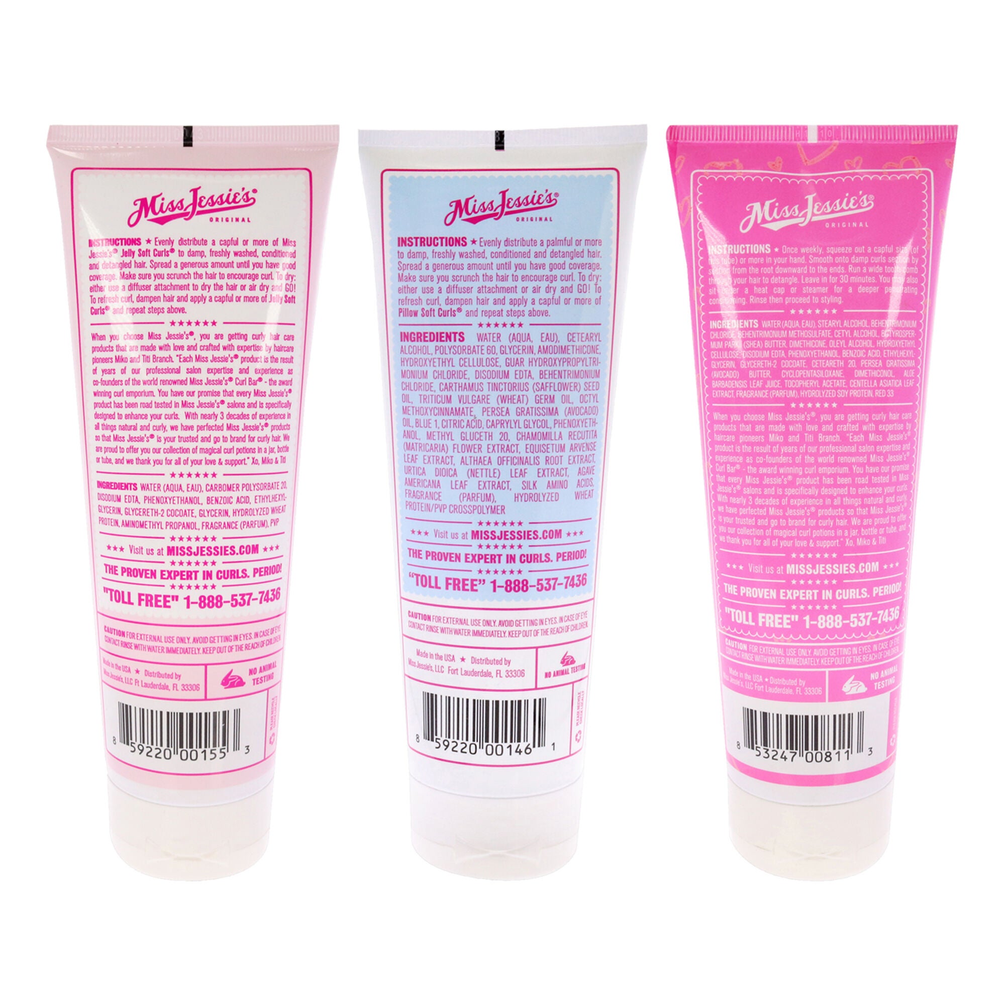 Super Sweetback Treatment With Pillow Soft Curls and Jelly Soft Curl Kit by Miss Jessies for Unisex - 3 Pc Kit, See Description, alternate image number 1