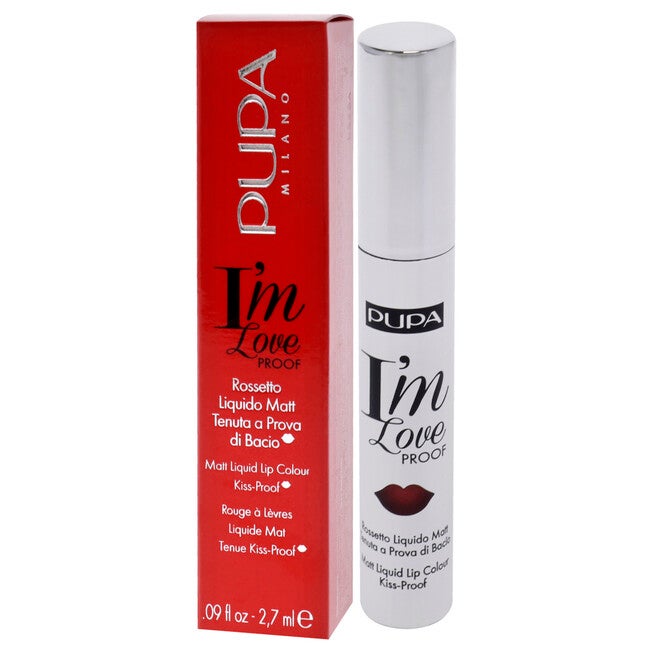 I Am Love Proof Matt Liquid Lip Color - 010 Fire Red by Pupa Milano for Women - 0.09 oz Lipstick, NA, alternate image number null
