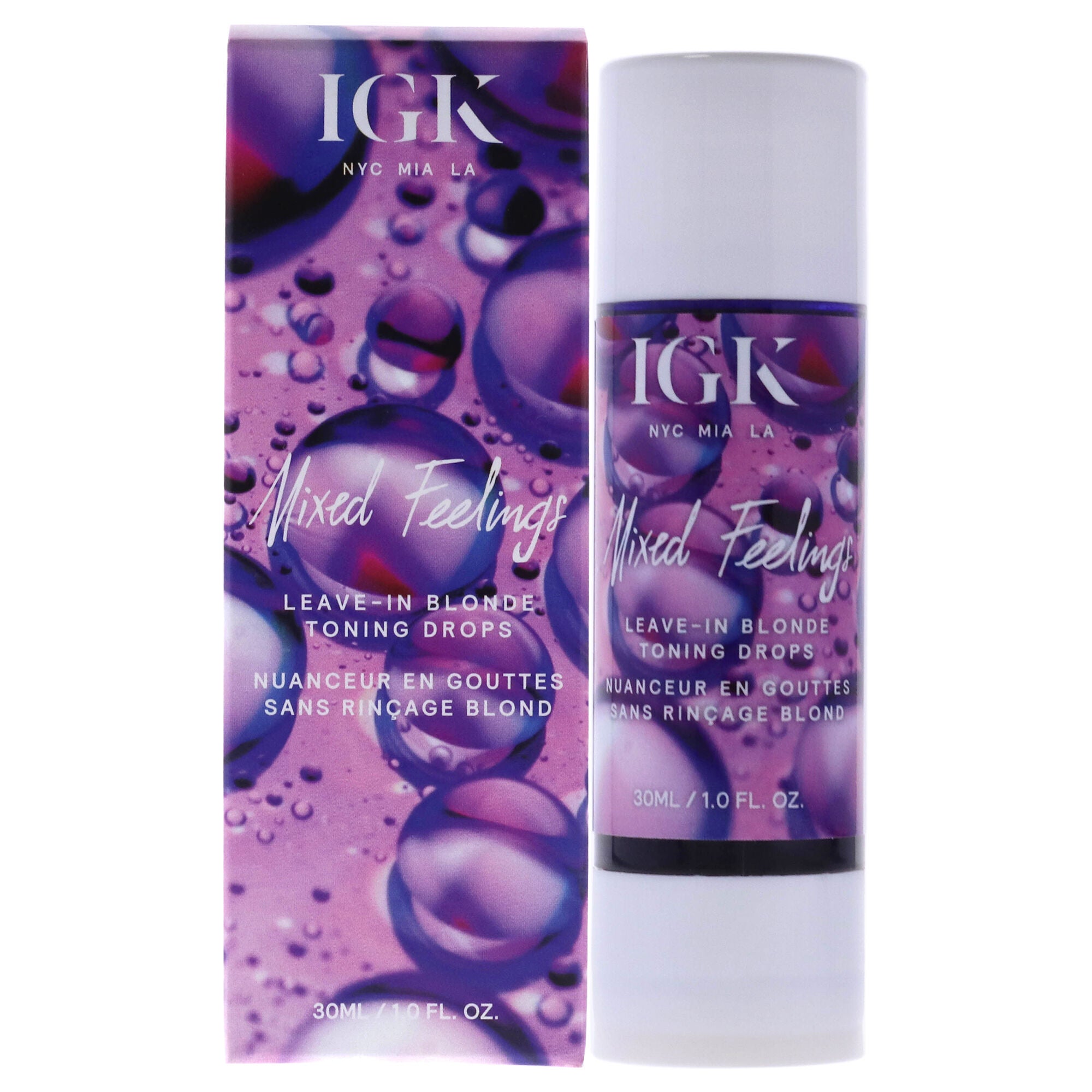 Mixed Feelings Leave-In Blonde Drops by IGK for Unisex - 1 oz Treatment, See Description, hi-res image number 0
