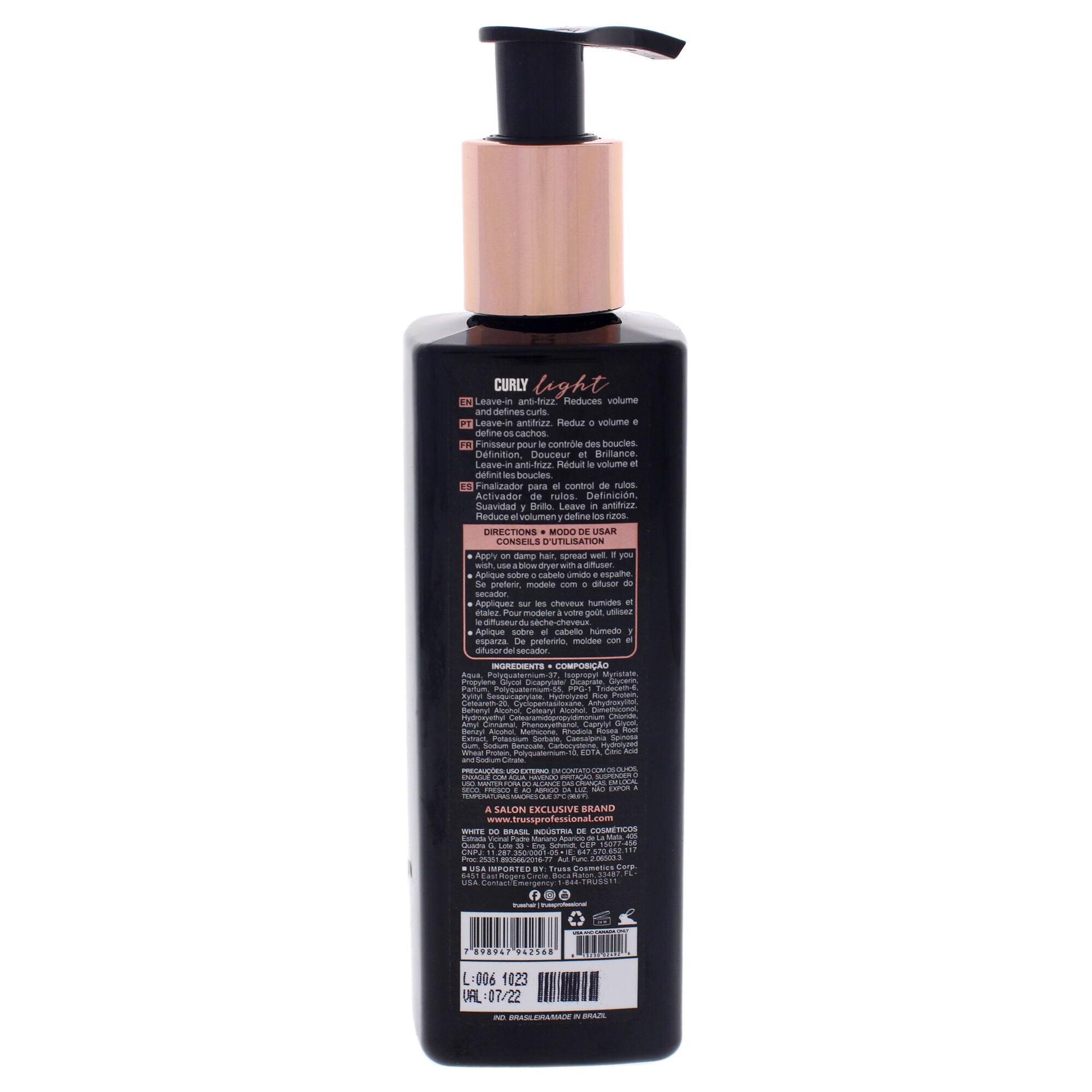Curly Light Leave-In Cream by Truss for Unisex - 8.45 oz Cream, , alternate image number 4