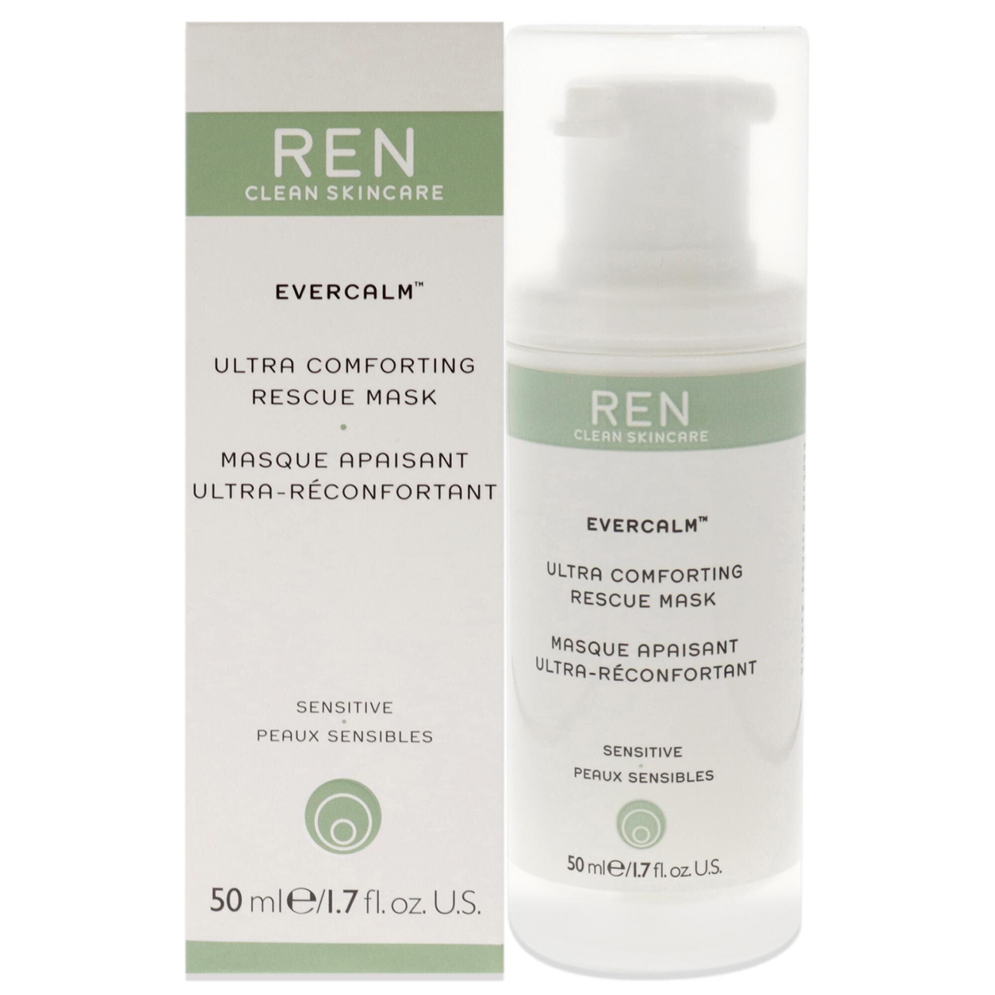 Evercalm Ultra Comforting Rescue Mask by REN for Unisex - 1.7 oz Mask, See Description, hi-res image number 0