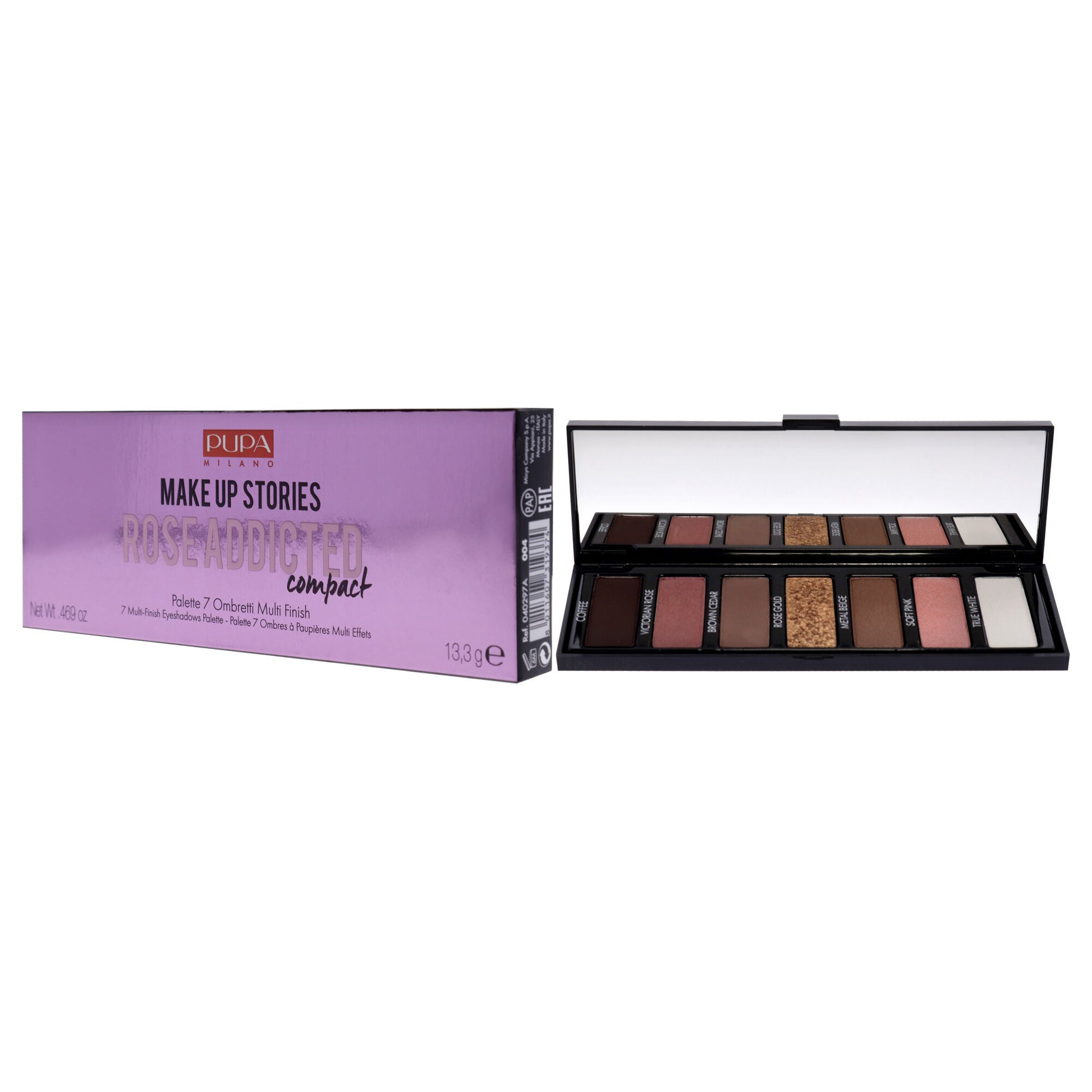 Make Up Stories Compact Palette - 004 Rose Addicted by Pupa Milano for Women - 0.469 oz Eye Shadow, See Description, alternate image number 3
