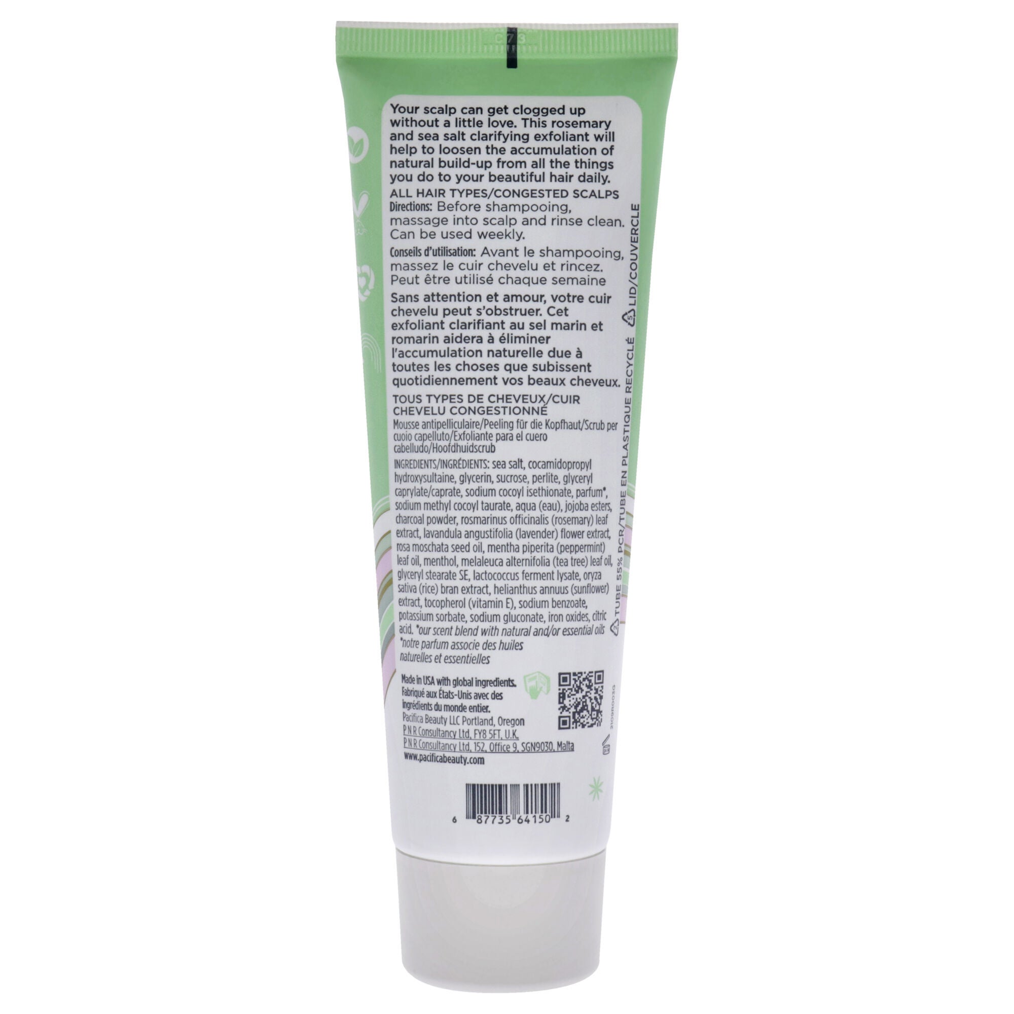 Rosemary Detox Scalp Scrub by Pacifica for Women - 4 oz Scrub, See Description, alternate image number 1