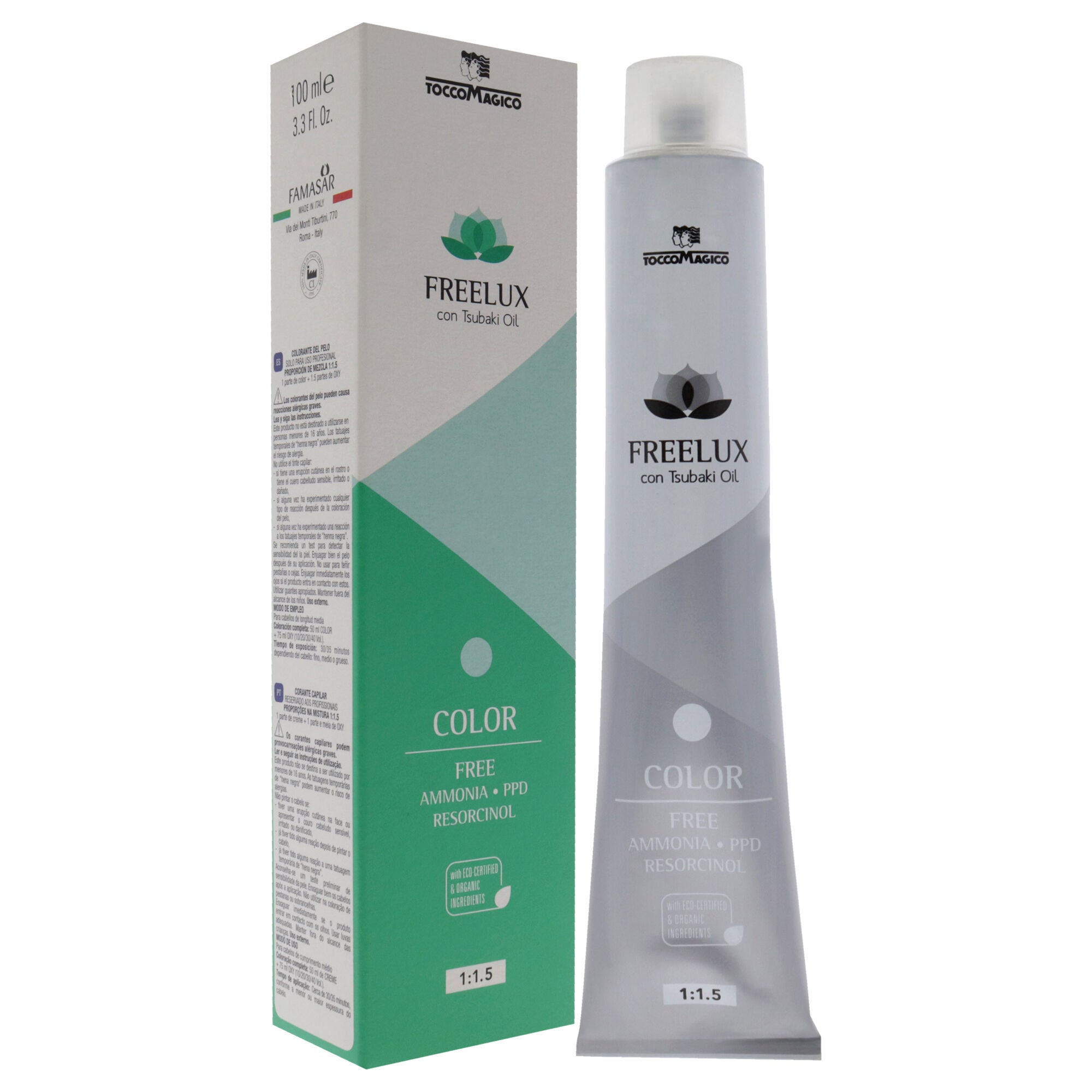 Freelux Permanet Hair Color - 7.05 Hazelnut by Tocco Magico for Unisex - 3.38 oz Hair Color, See Description, alternate image number 1