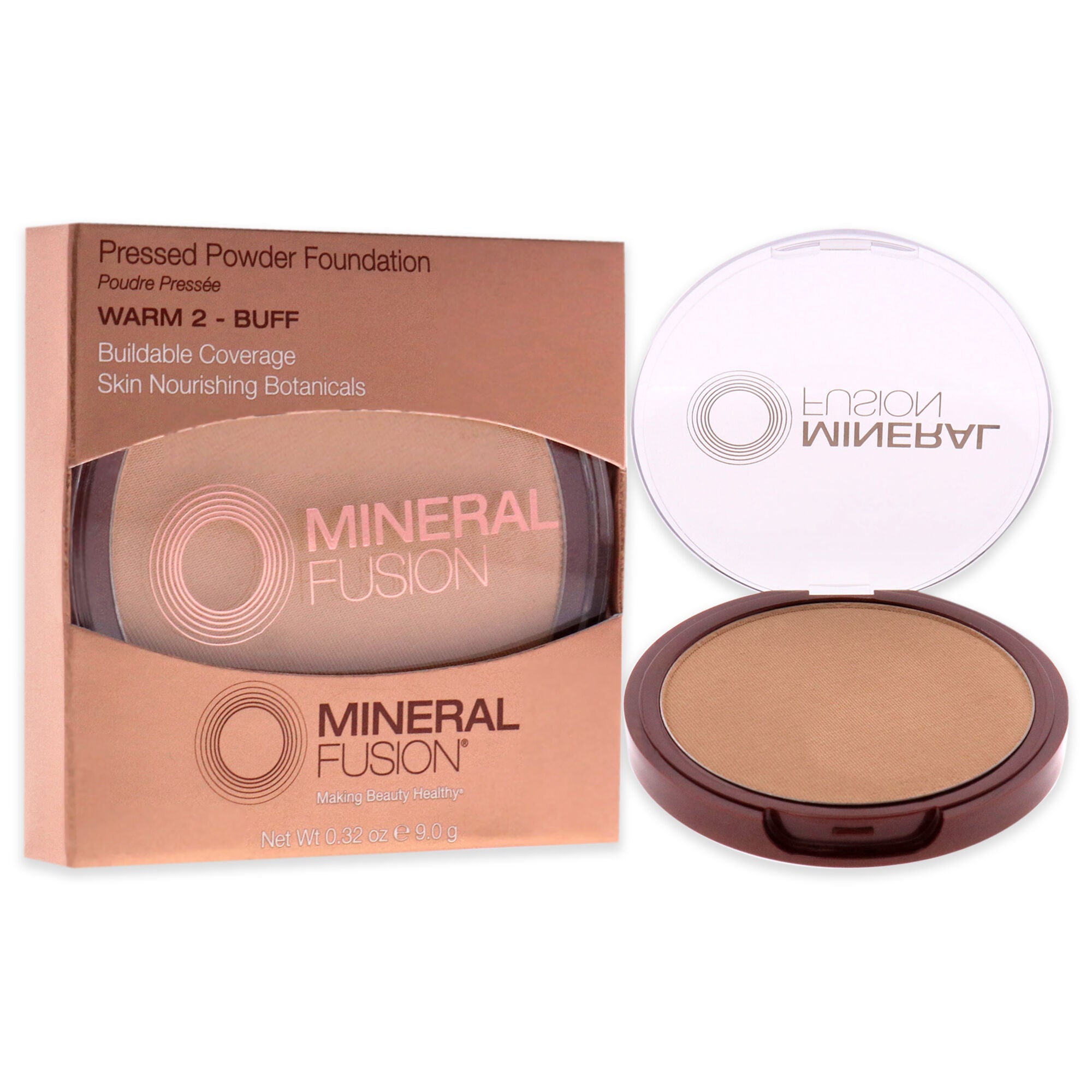 Pressed Powder Foundation - 02 Warm by Mineral Fusion for Women - 0.32 oz Foundation, , alternate image number 7