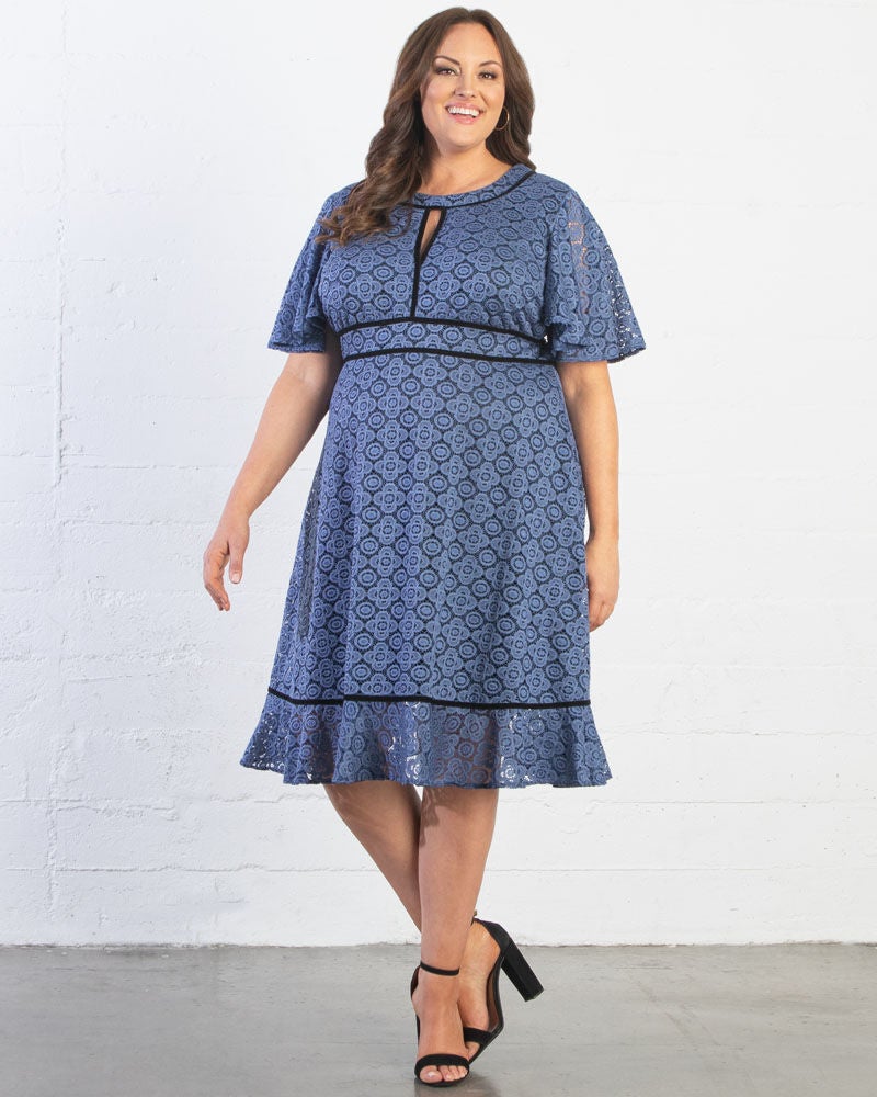 Middleton Lace Dress, Blue Belle, alternate image number 1