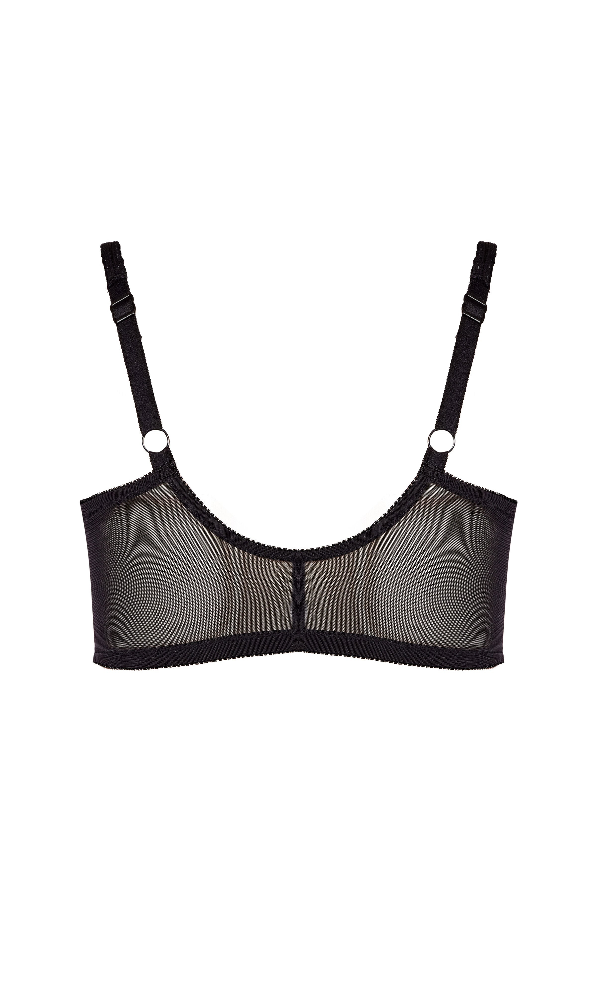 Full Coverage Wire Free Bra - black, , alternate image number 3