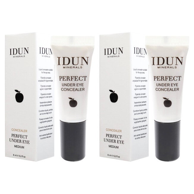 Perfect Under Eye Concealer - 032 Medium by Idun Minerals for Women - 0.2 oz Concealer - Pack of 2, , alternate image number null