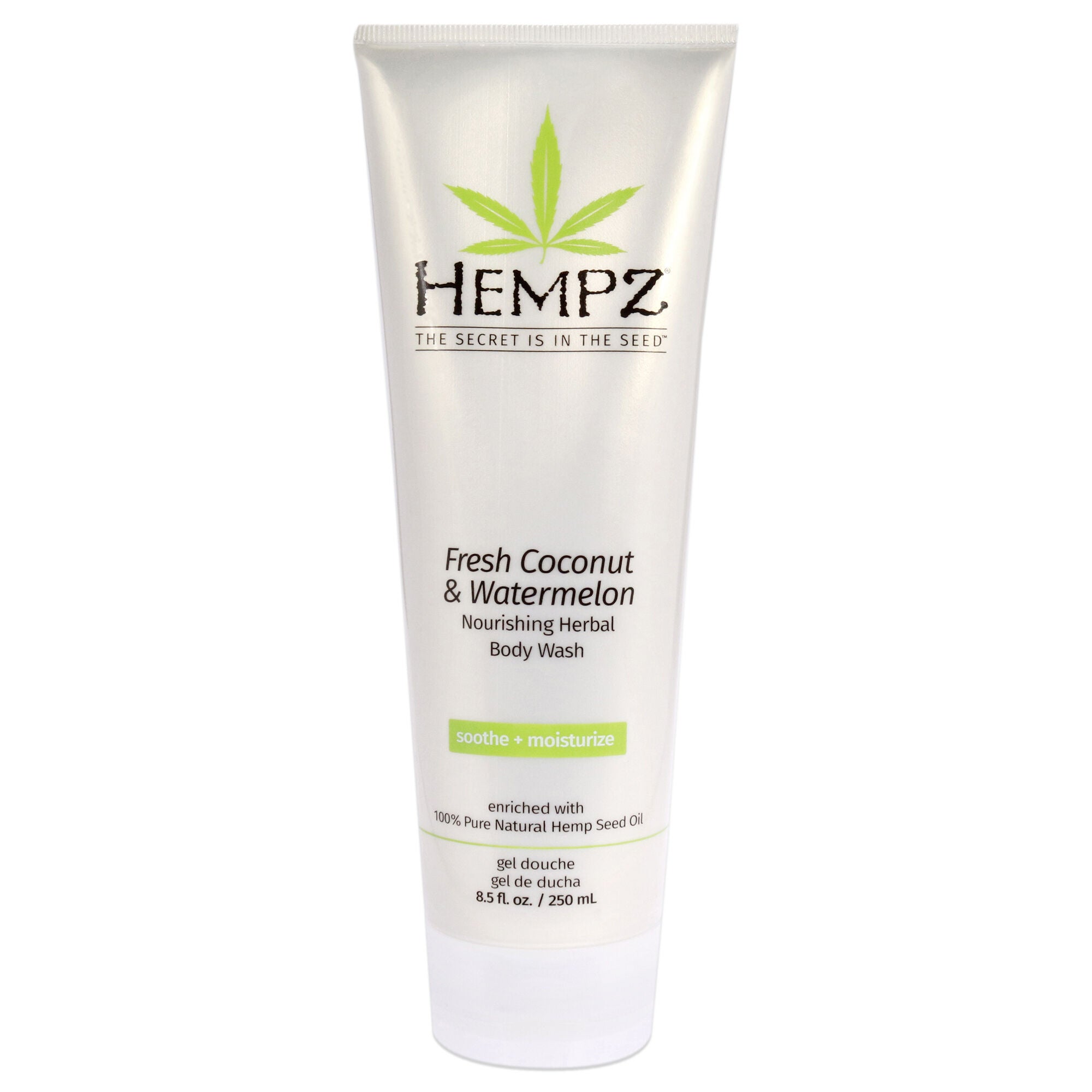 Fresh Coconut and Watermelon Herbal Body Wash by Hempz for Unisex - 8.5 oz Body Wash, See Description, hi-res image number 0