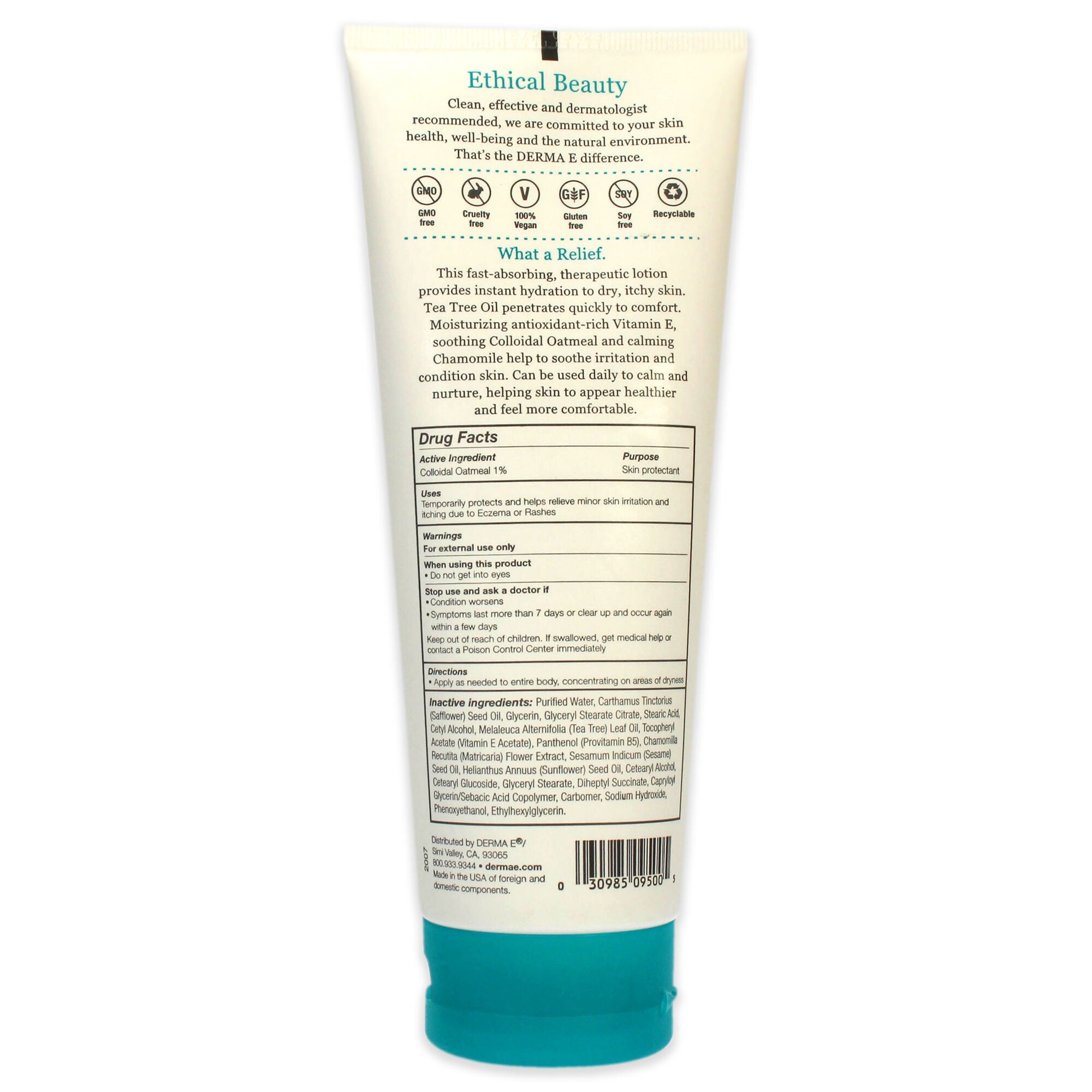 Itch Relief Lotion by Derma-E for Unisex - 8 oz Moisturizer, , alternate image number 2