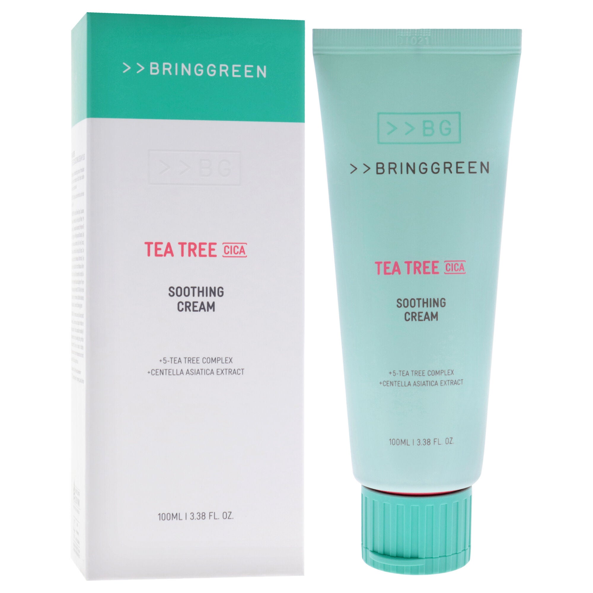 Soothing Cream - Tea Tree Cica by Bring Green for Unisex - 3.38 oz Cream, White, alternate image number 2