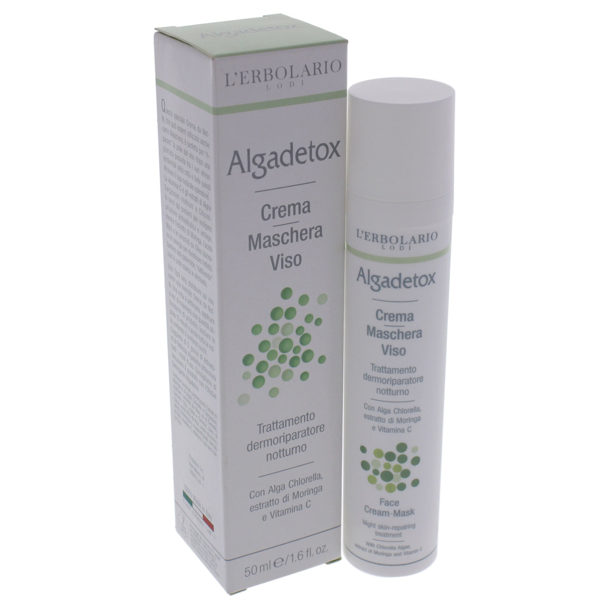 Algadetox Face Night Cream Mask by LErbolario for Unisex - 1.6 oz Cream, , alternate image number 7