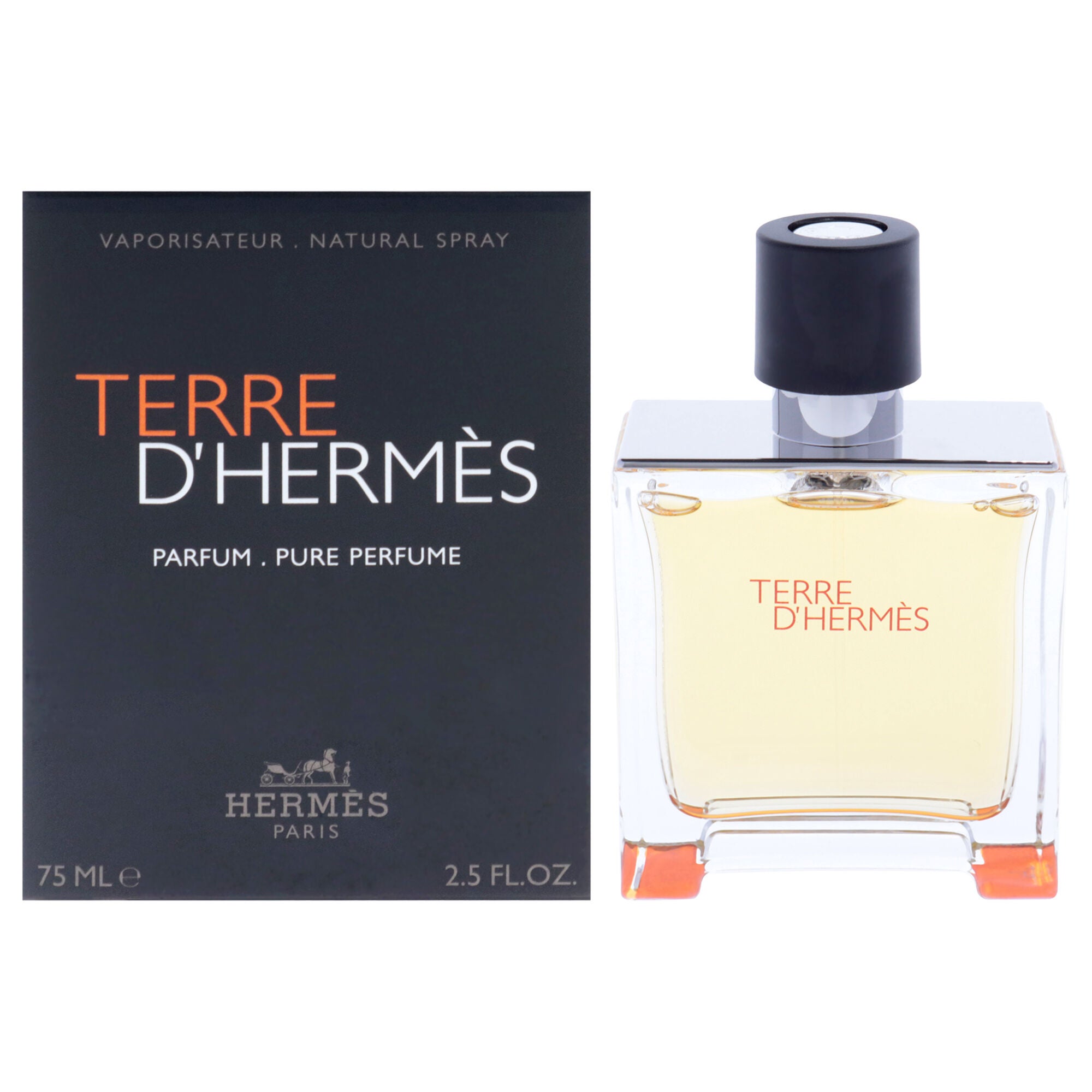Terre DHermes by Hermes for Men - 2.5 oz Pure Perfume Spray, See Description, hi-res image number 0