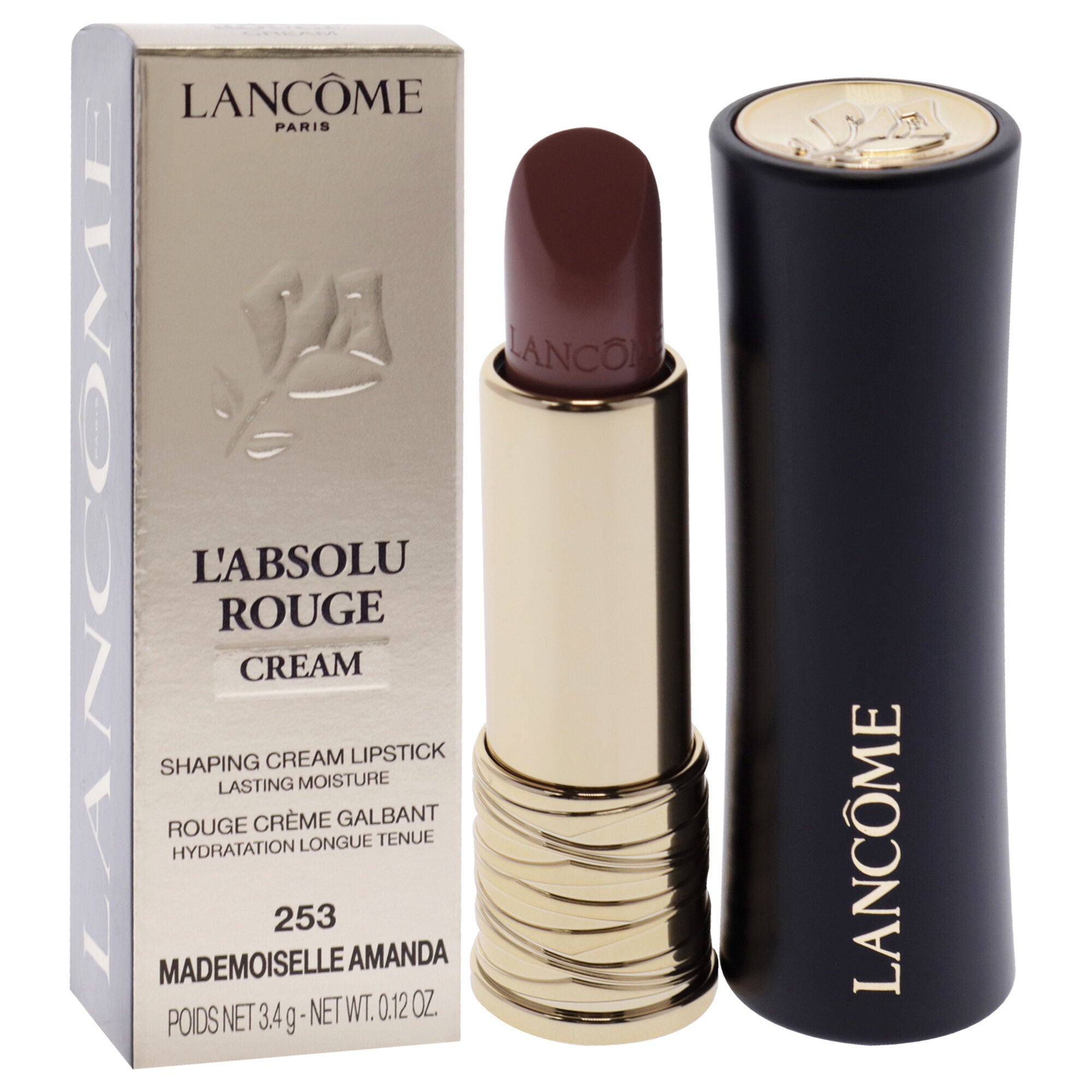 LAbsolu Rouge Cream Lipstick - 253 Mademoiselle Amanda by Lancome for Women - 0.12 oz Lipstick, See Description, alternate image number 1