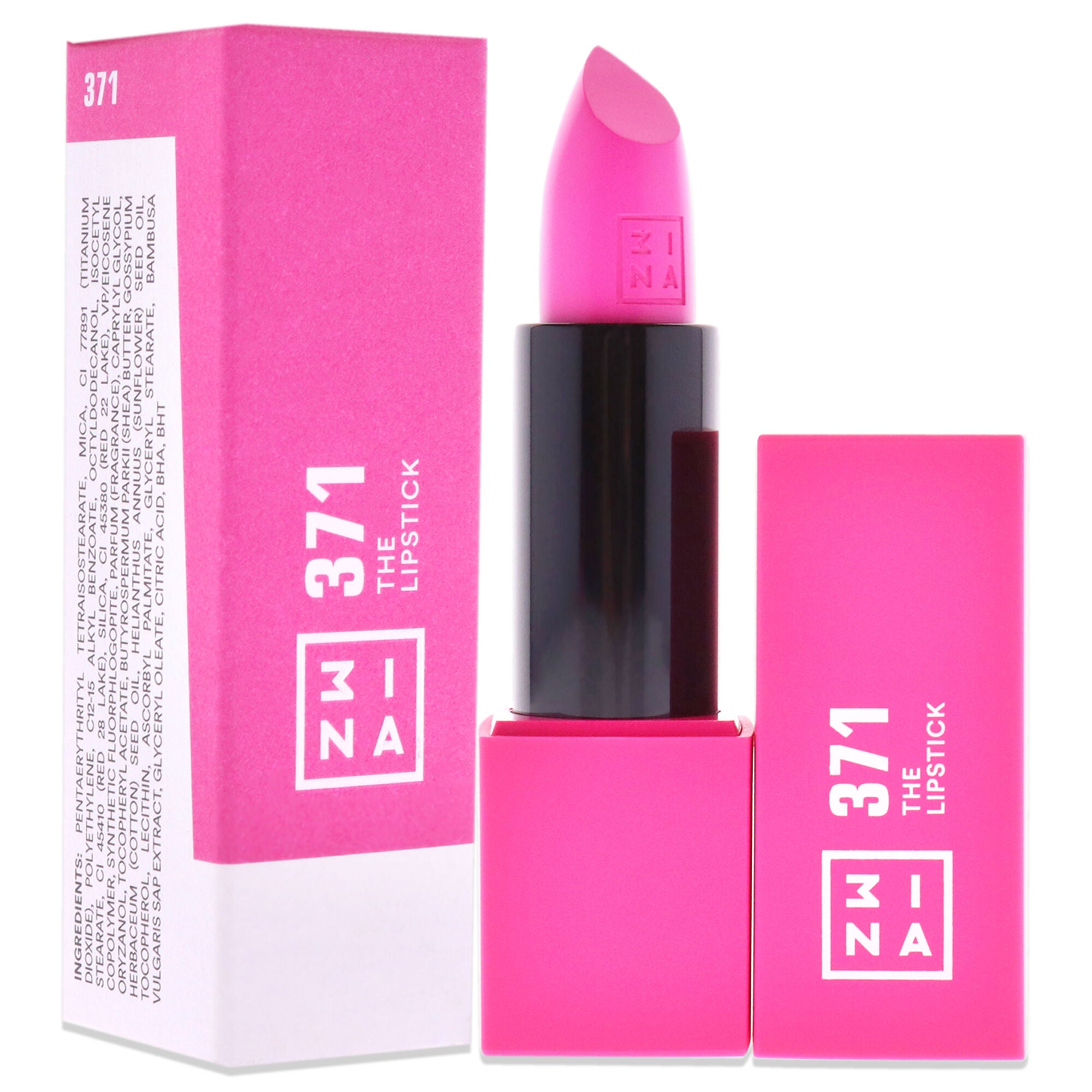 The Lipstick - 371 Hot Pink by 3INA for Women - 0.16 oz Lipstick, See Description, alternate image number 1