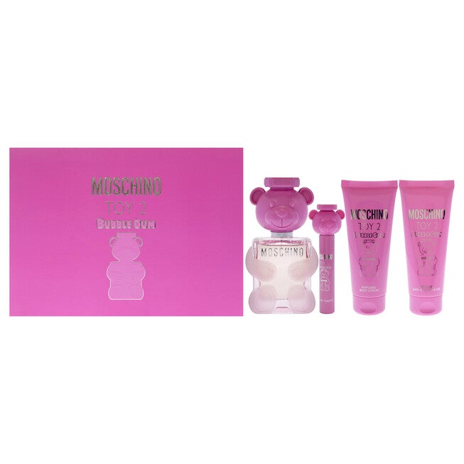 Moschino Toy 2 Bubble Gum by Moschino for Women - 4 Pc Gift Set 3.4oz EDT Spray, 0.3oz EDT Spray, 3.4oz Body Lotion, 3.4oz Bath and Shower Gel, , alternate image number 5