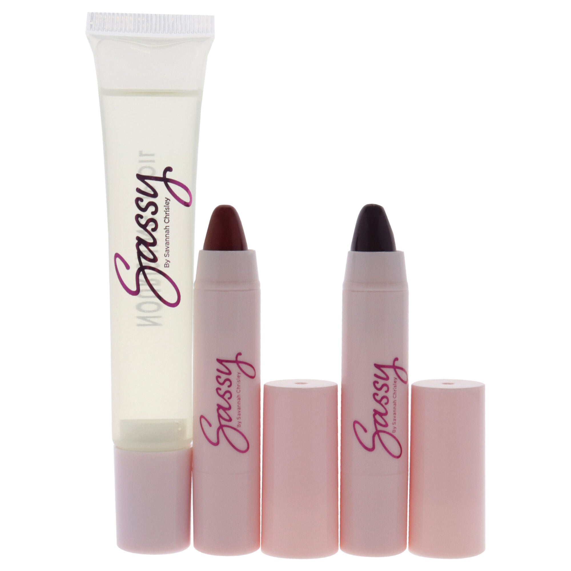 Breakup Collection Lip Kit - Girls Night Out by Sassy by Savannah Chrisley for Women - 3 Pc Nourishing Lip Oil, 2Pc Tinted Lip Balms, , alternate image number 5