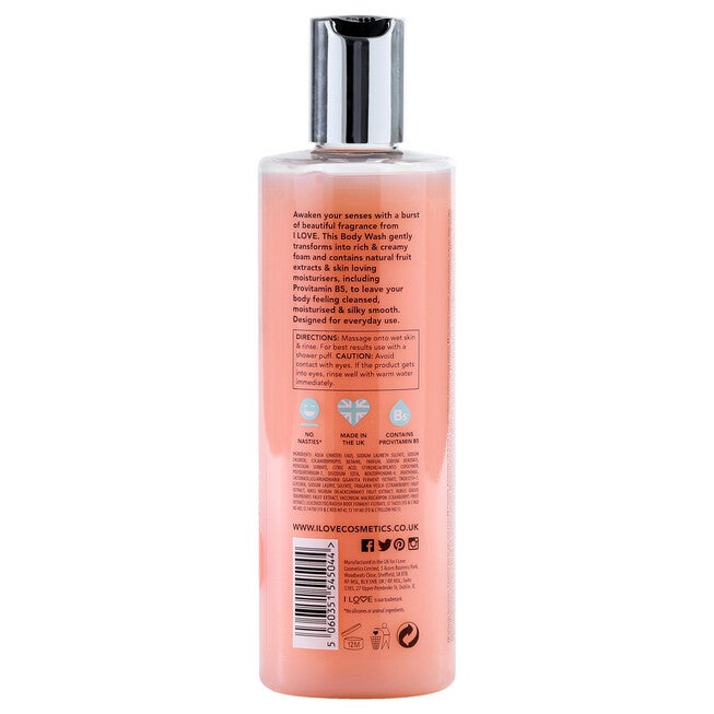 Scented Body Wash - English Rose by I Love Cosmetics for Women - 11.8 oz Body Wash, See Description, alternate image number 1