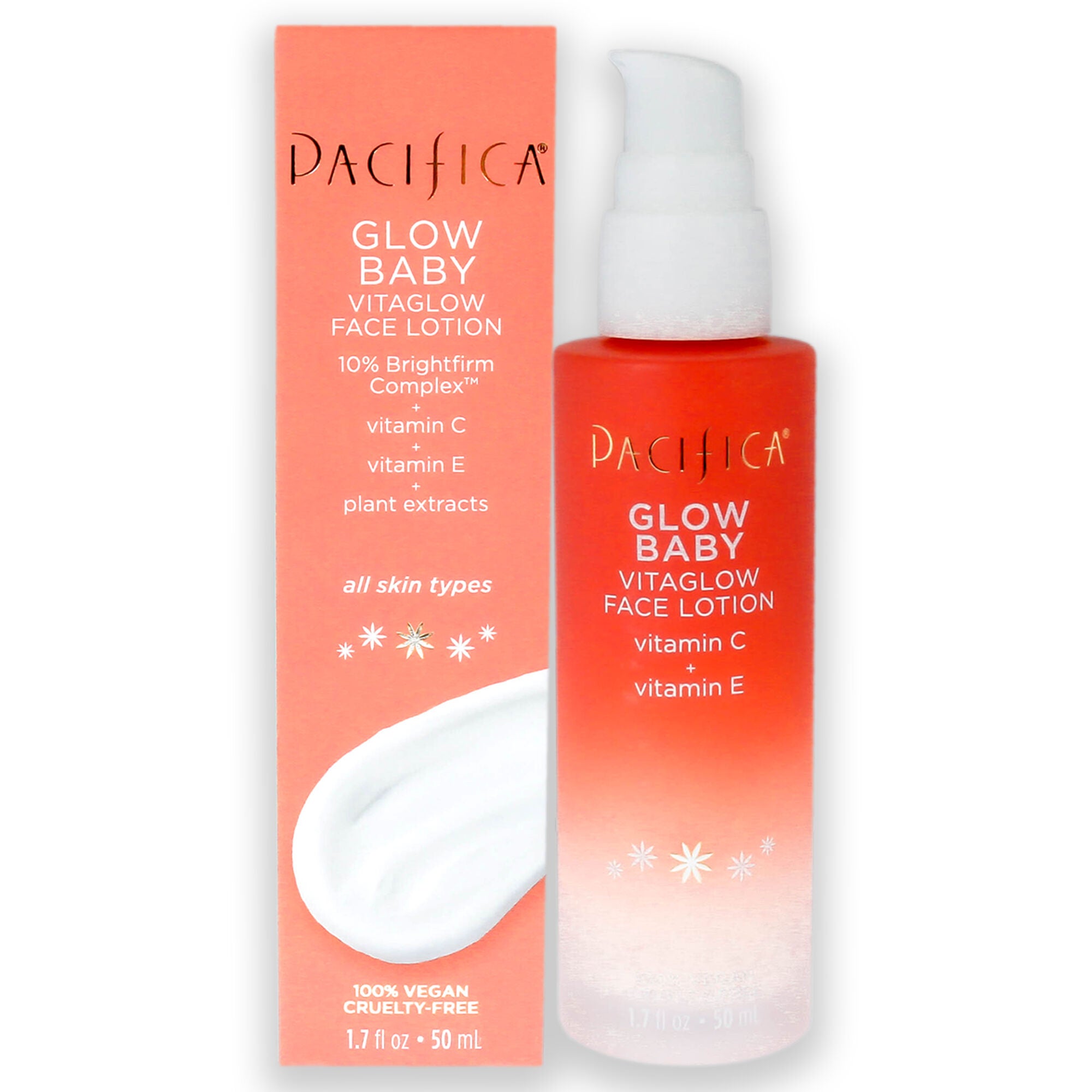Glow Baby VitaGlow Face Lotion by Pacifica for Unisex - 1.7 oz Lotion, See Description, hi-res image number 0