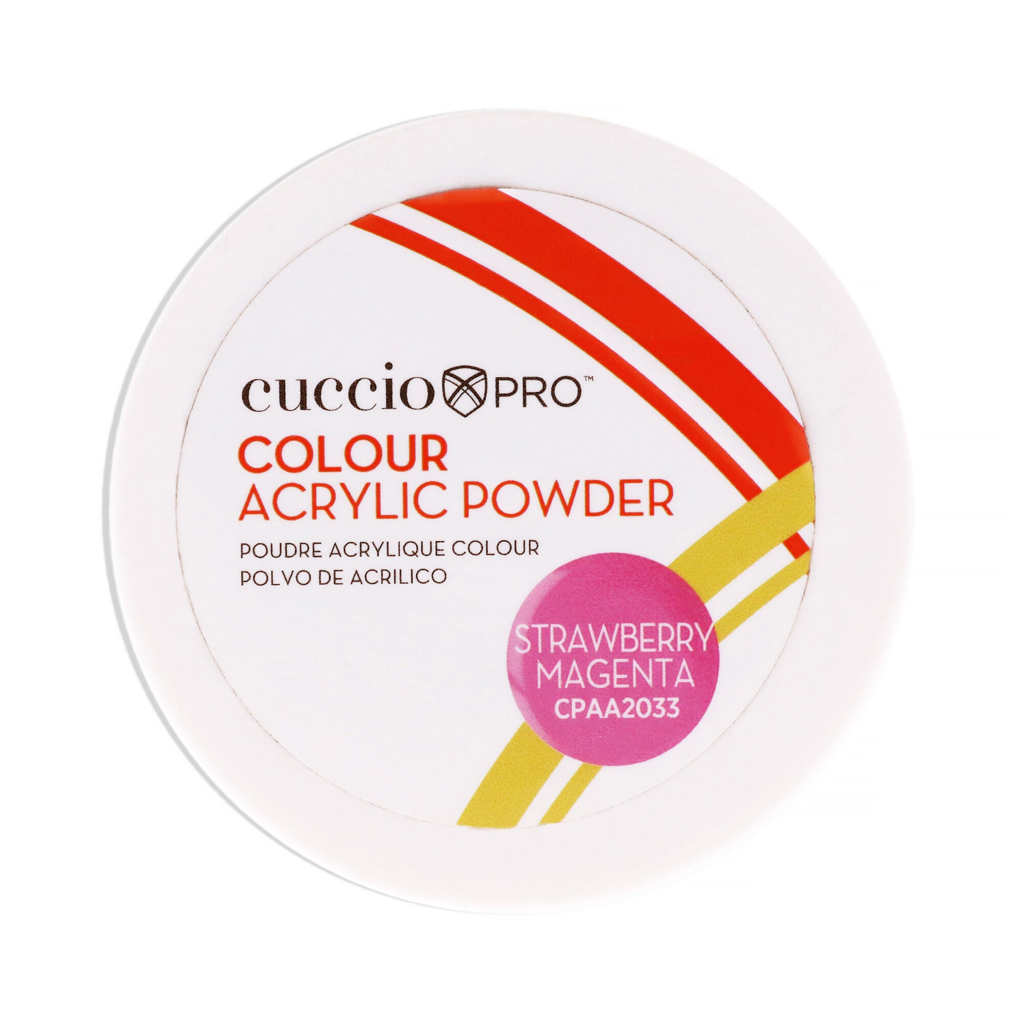 Colour Acrylic Powder - Strawberry Magenta by Cuccio PRO for Women - 1.6 oz Acrylic Powder, See Description, hi-res image number 0