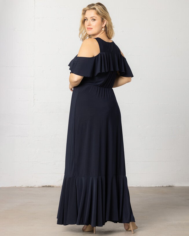 Piper Cold Shoulder Maxi Dress | Woman Within Piper Cold Shoulder Maxi Dress | Woman Within