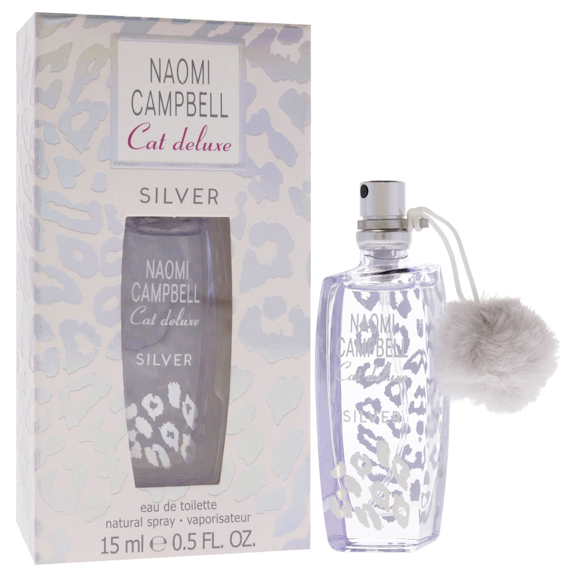 Cat Deluxe Silver by Naomi Campbell for Women - 0.5 oz EDT Spray (Mini), See Description, alternate image number 1