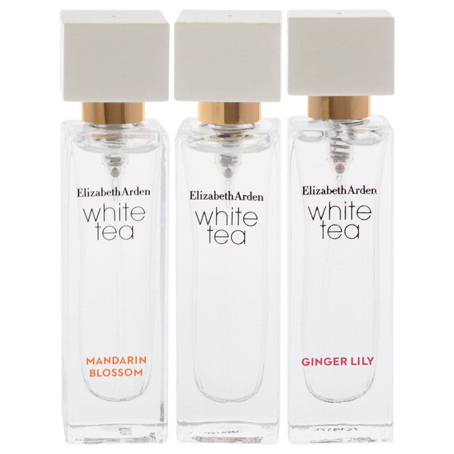 White Tea by Elizabeth Arden for Women - 3 Pc Mini Gift Set 10ml Ginger Lily EDT Spray, 10ml White Tea EDT Spray, 10ml Mandarin Blossom EDT Spray, , alternate image number null