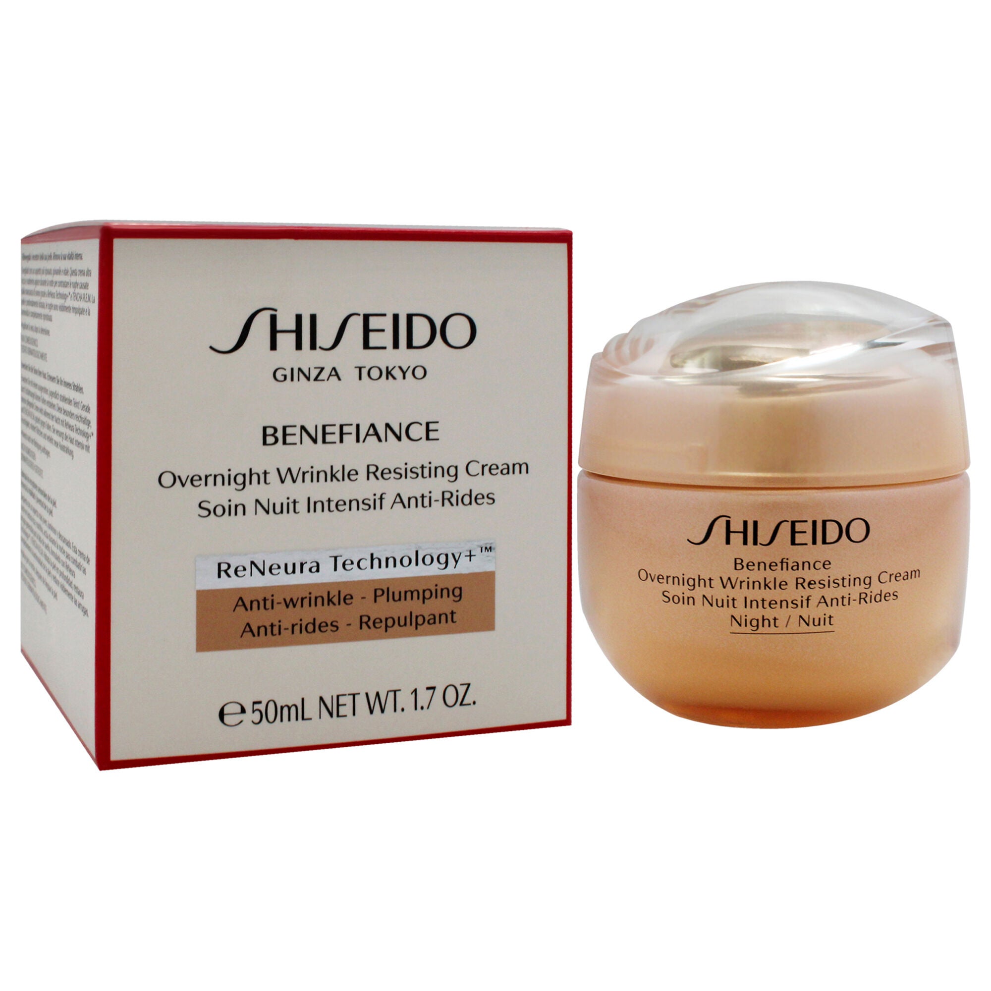 Benefiance Overnight Wrinkle Resisting Cream by Shiseido for Women - 1.7 oz Cream, See Description, alternate image number 2