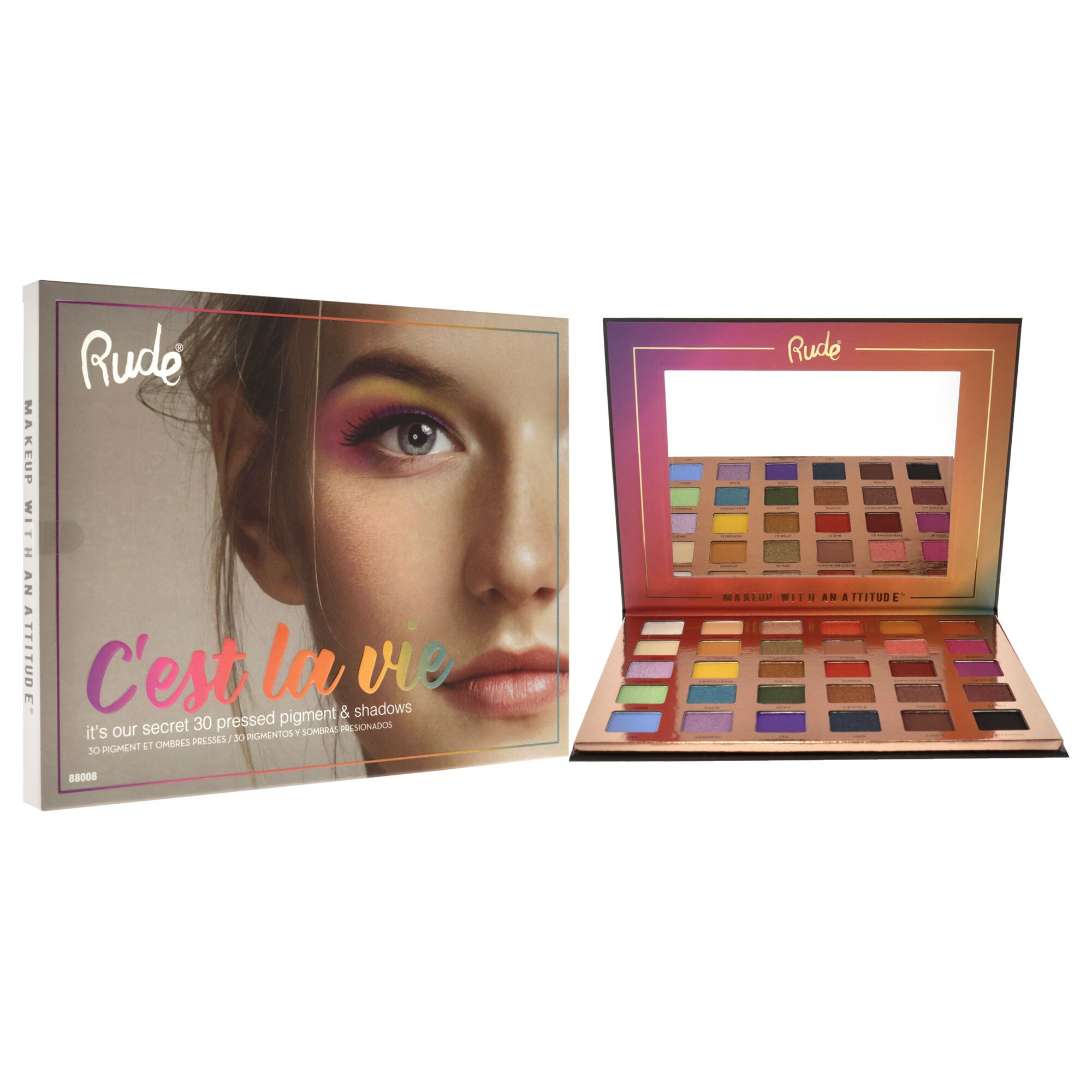 Cest La Vie 30 Eyeshadow Palette by Rude Cosmetics for Women - 1.13 oz Eye Shadow, , alternate image number 5