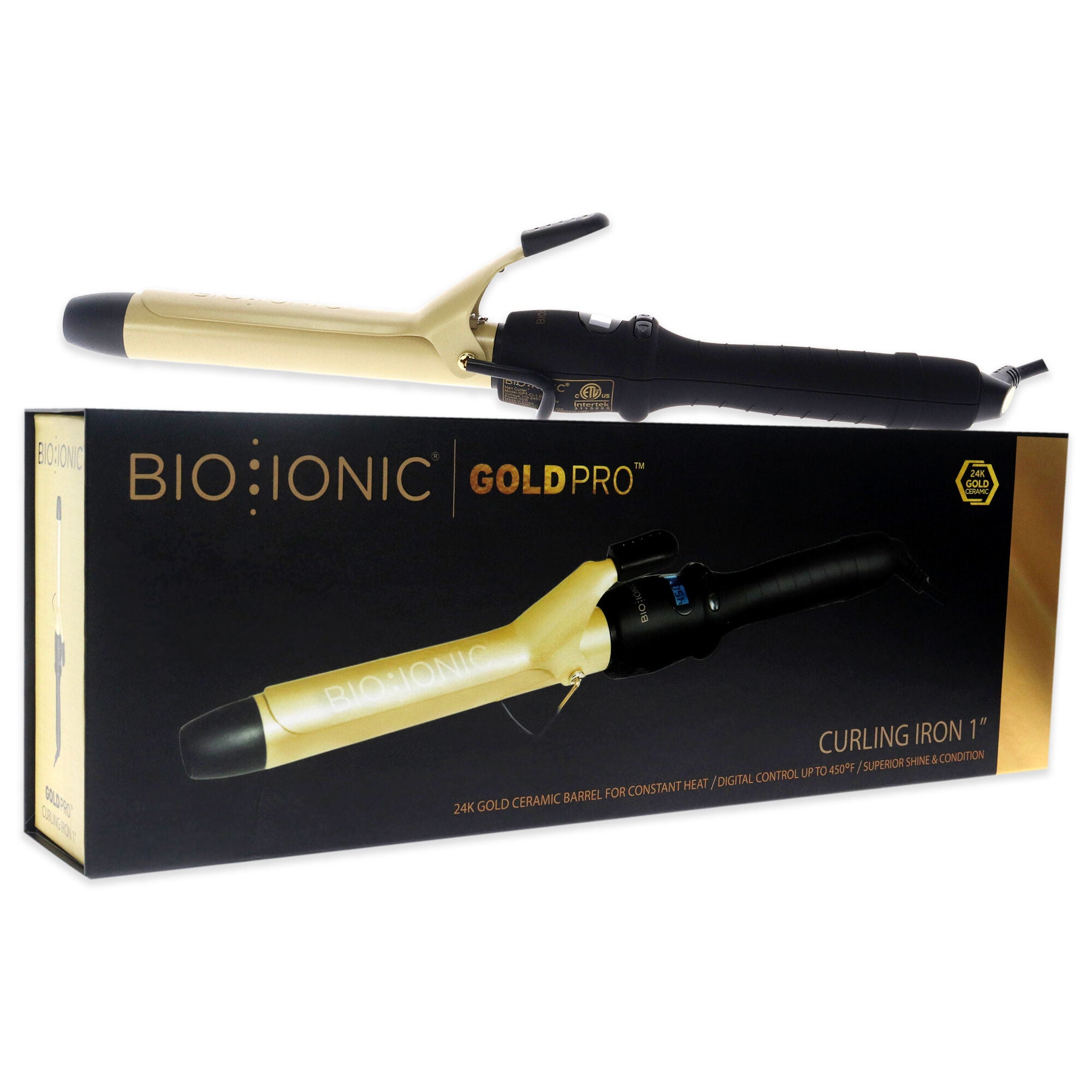 Gold Pro Curling Iron by Bio Ionic for Women - 1 Inch Curling Iron, See Description, alternate image number 2