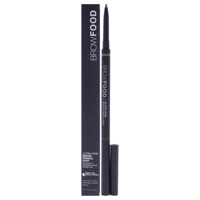 BrowFood Ultra Fine Brow Pencil Duo - Dark Blonde by LashFood for Women - 0.0035 oz Eyebrow Pencil, , alternate image number null