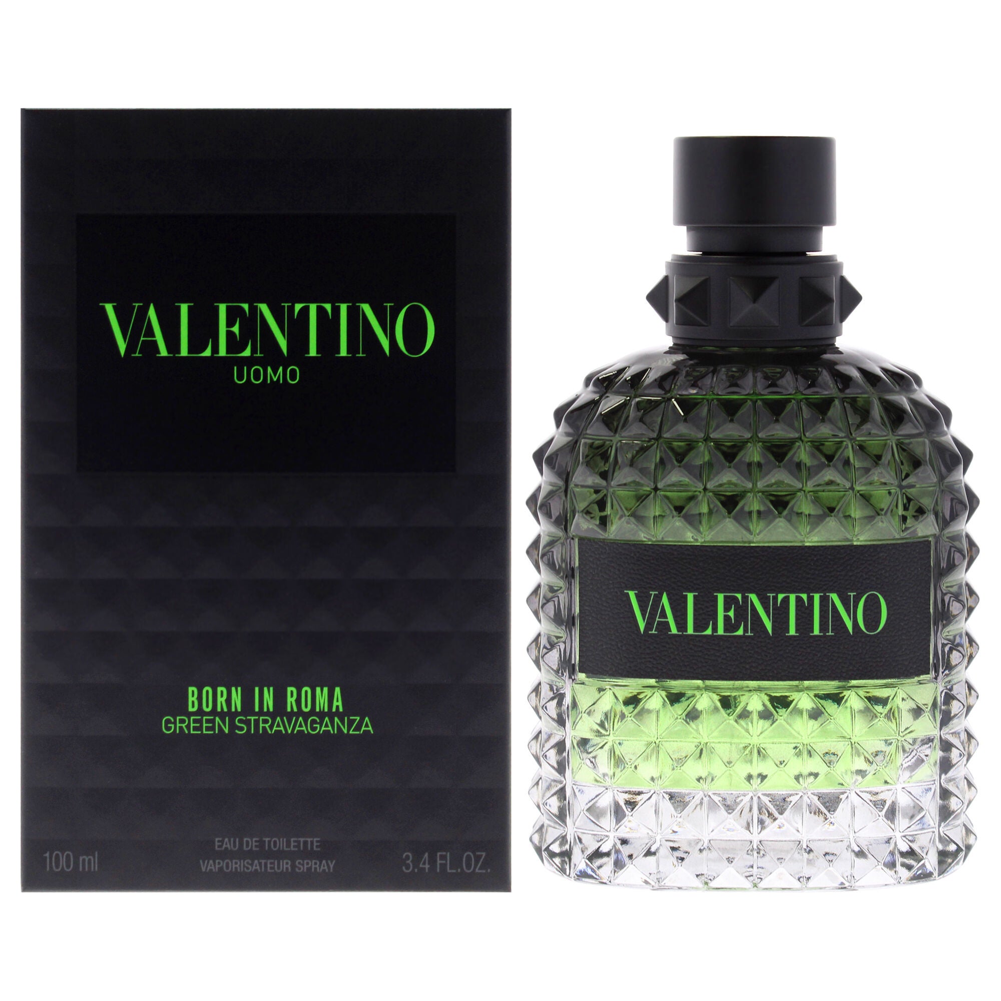Valentino Uomo Born In Roma Green Stravaganza by Valentino for Men - 3.4 oz EDT Spray, See Description, hi-res image number 0