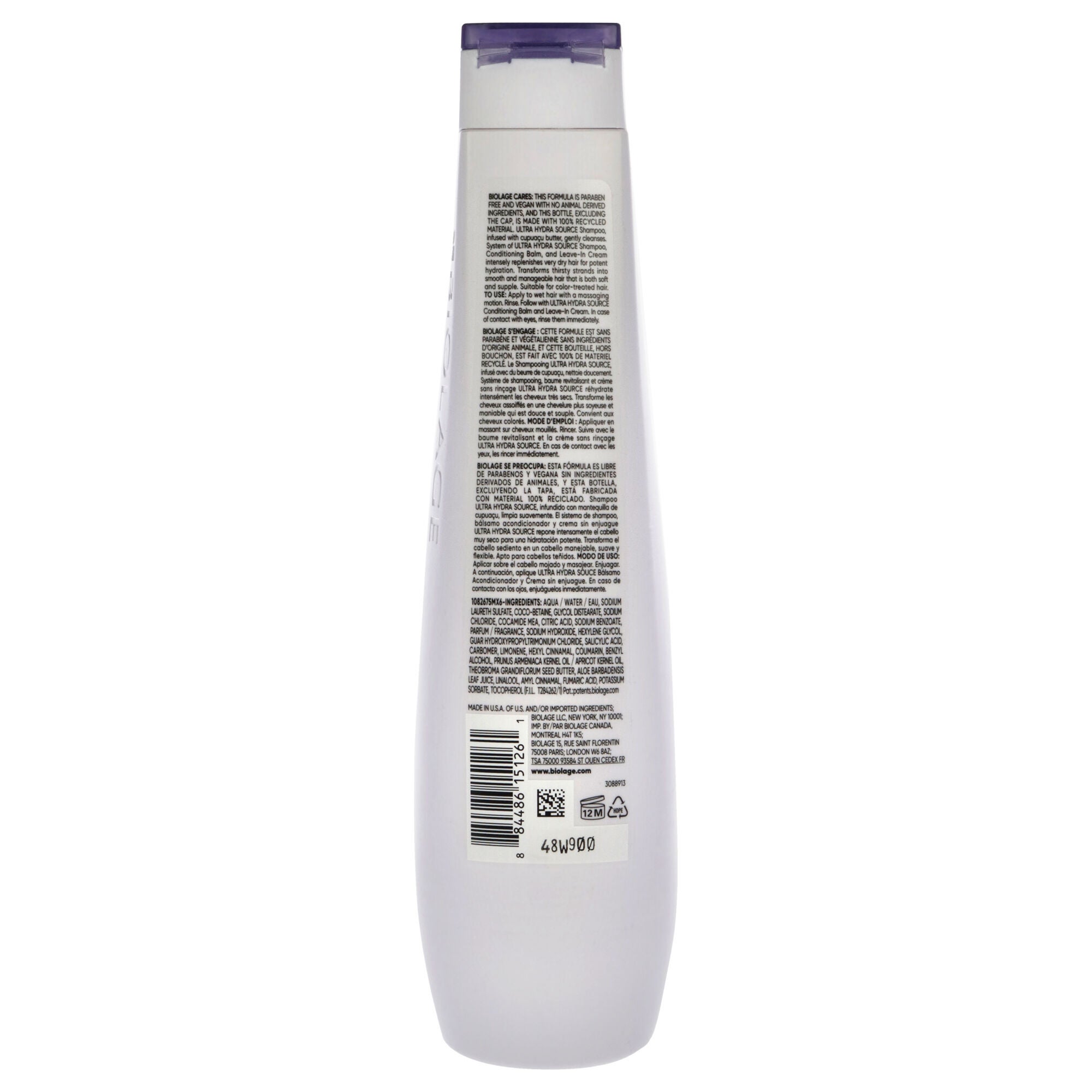 Biolage Ultra HydraSource Shampoo by Matrix for Unisex - 13.5 oz Shampoo, See Description, alternate image number 1
