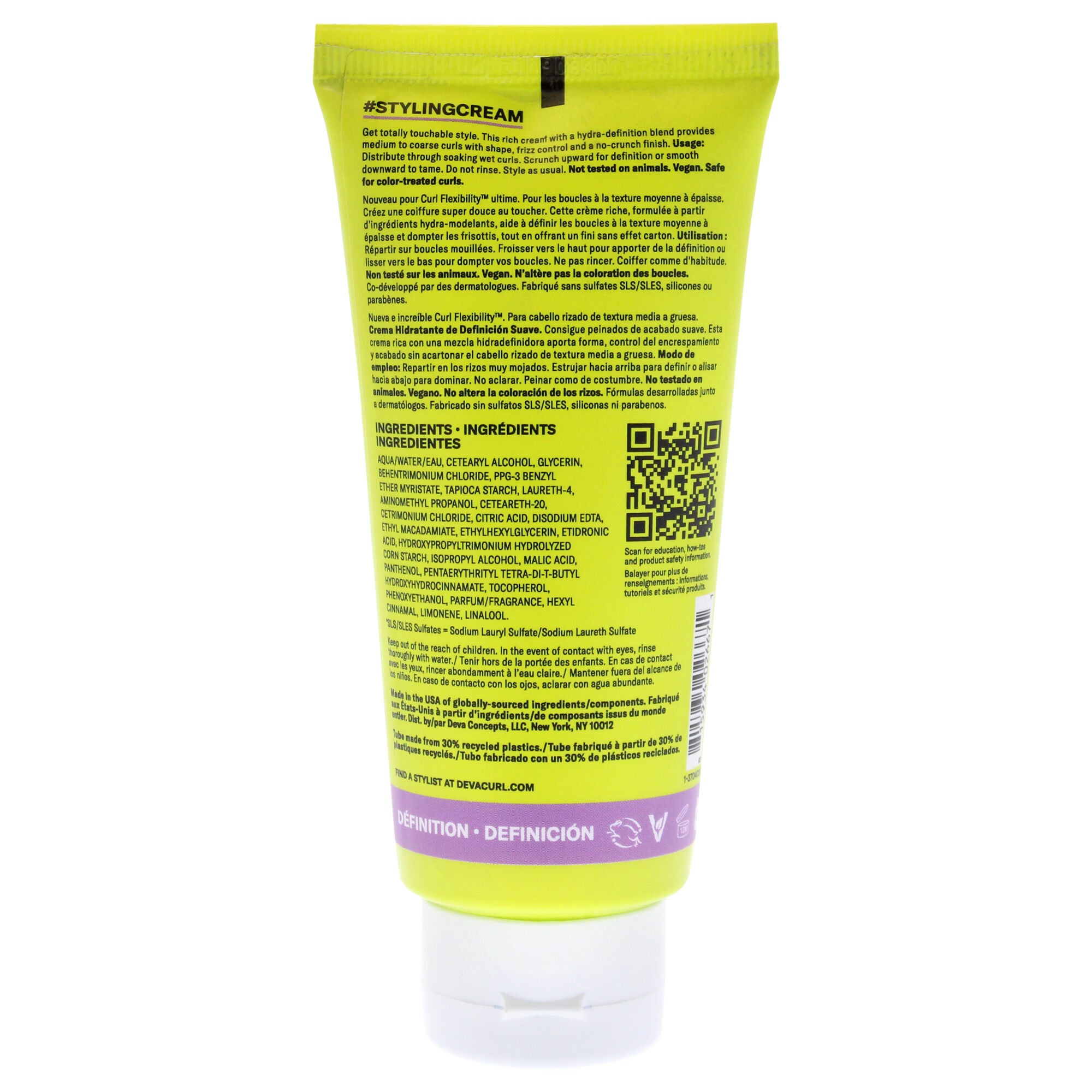 DevaCurl Styling Cream by DevaCurl for Unisex - 3 oz Cream, See Description, alternate image number 2