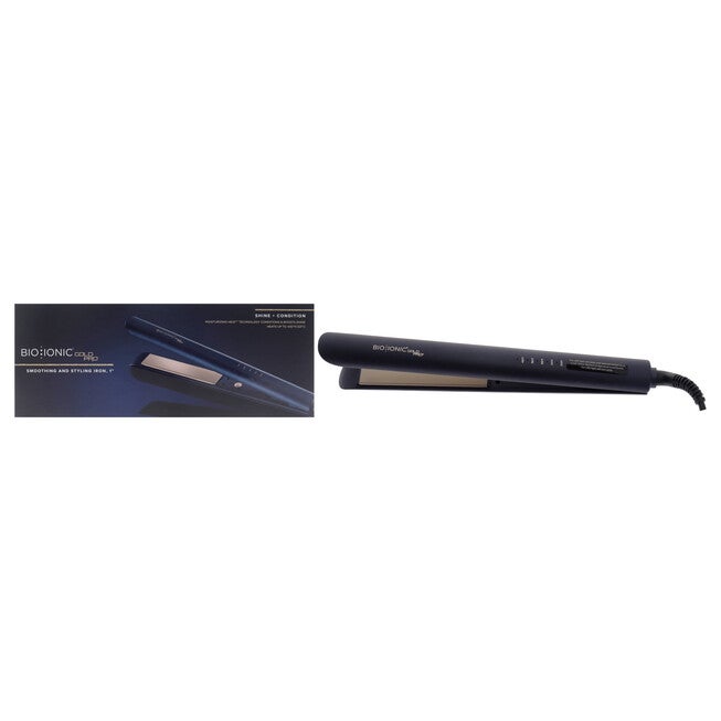 Gold Pro Smoothing and Styliing Iron - Z-GPT-SM-1.0 by Bio Ionic for Women - 1 Inch Flat Iron, NA, hi-res image number null