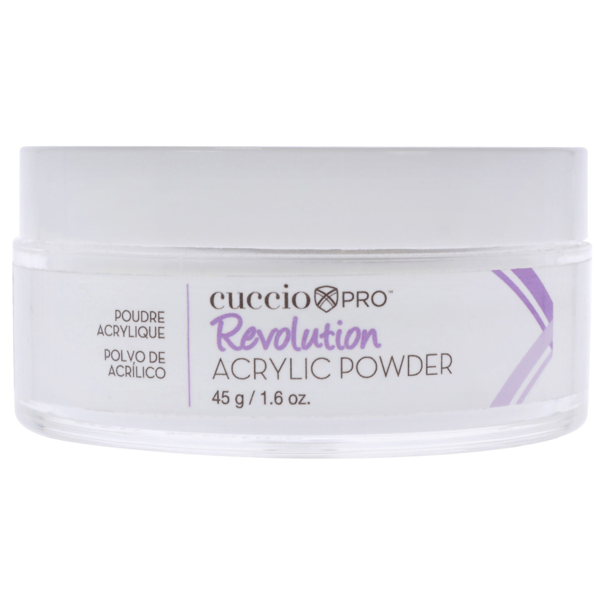 Revolution Acrylic Powder - Clear by Cuccio Pro for Women - 1.6 oz Acrylic Powder, See Description, hi-res image number 0