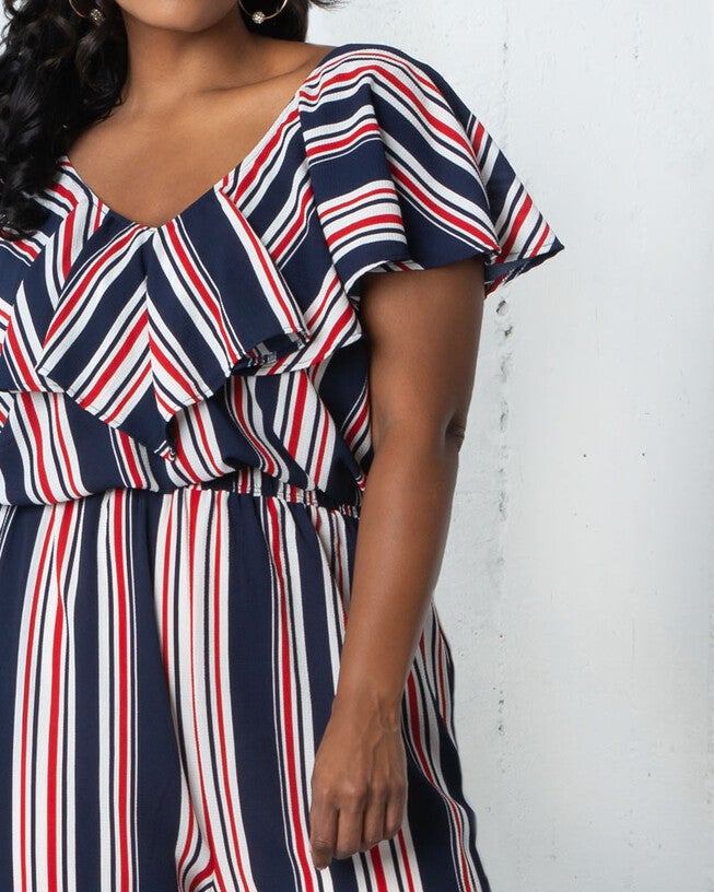 Avery Cropped Jumpsuit, Vintage Stripes, alternate image number null