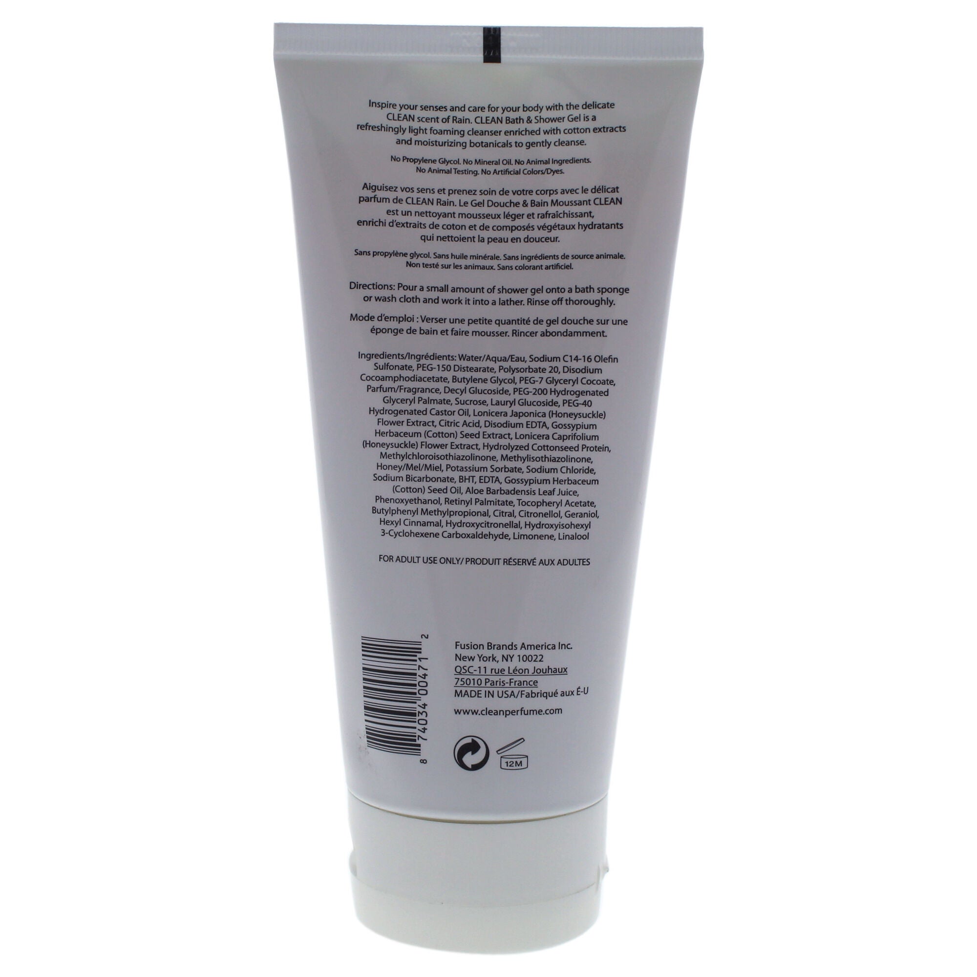 Clean Rain Bath and Shower Gel by Clean for Women - 6 oz Shower Gel, See Description, alternate image number 1
