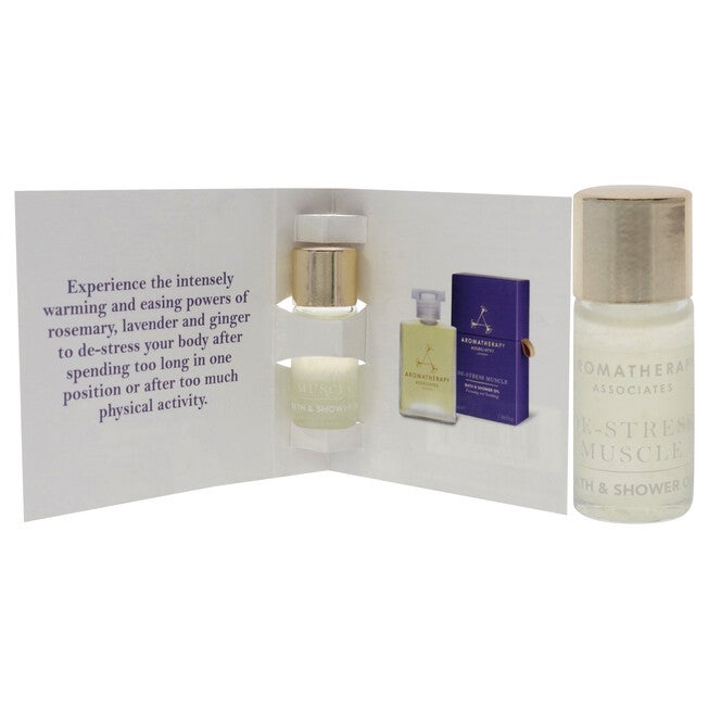 De-Stress Muscle Bath and Shower Oil by Aromatherapy Associates for Unisex - 0.1 oz Shower Oil, , alternate image number null