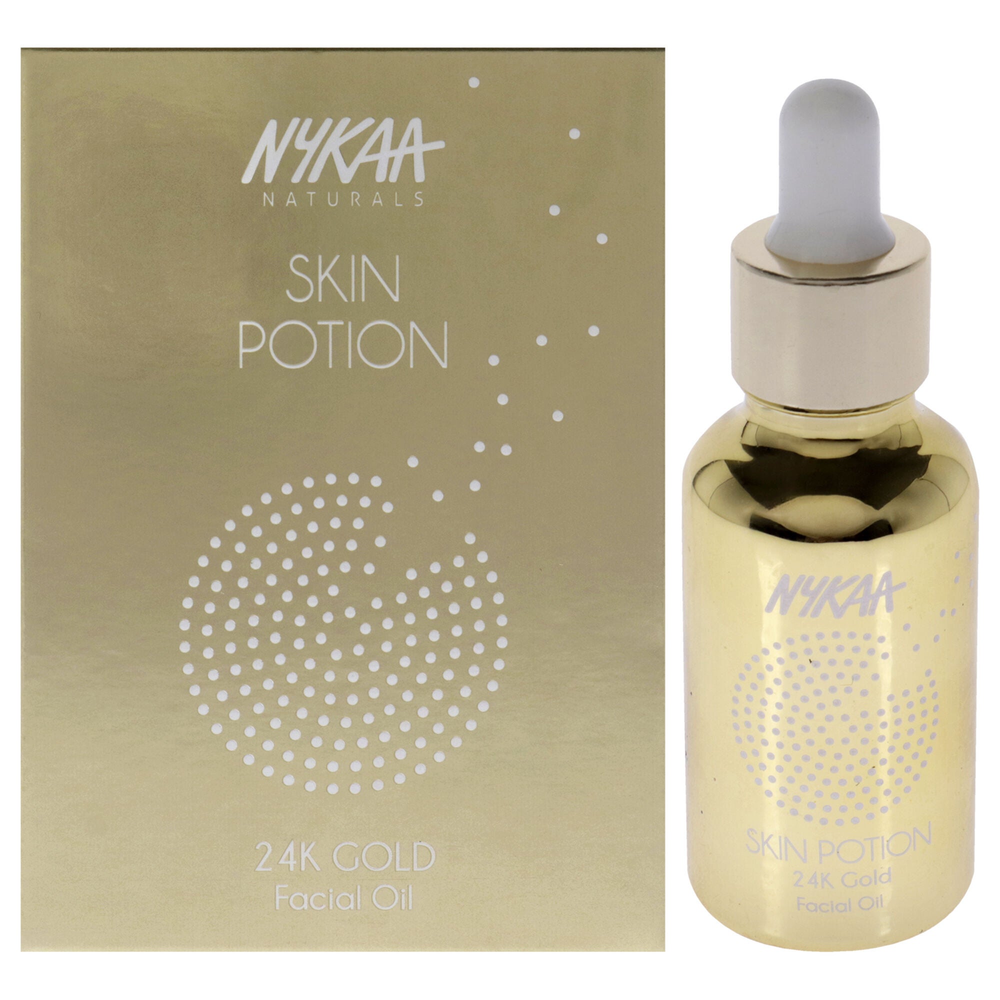 Skin Potion Facial Oil - 24K Gold by Nykaa Naturals for Women - 1 oz Oil, See Description, hi-res image number 0