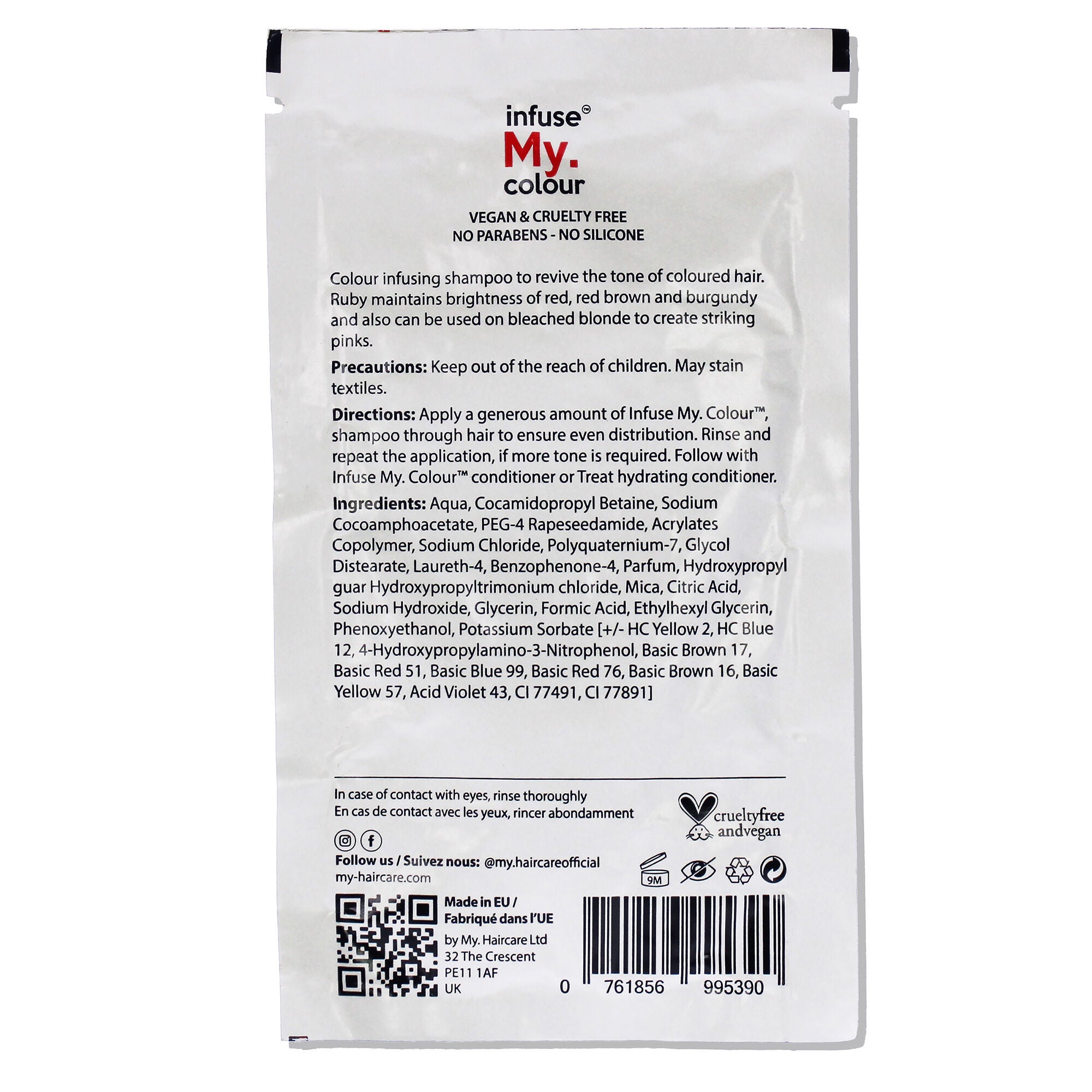 Ruby Shampoo by Infuse My Colour for Unisex - 15 ml Shampoo, See Description, alternate image number 2