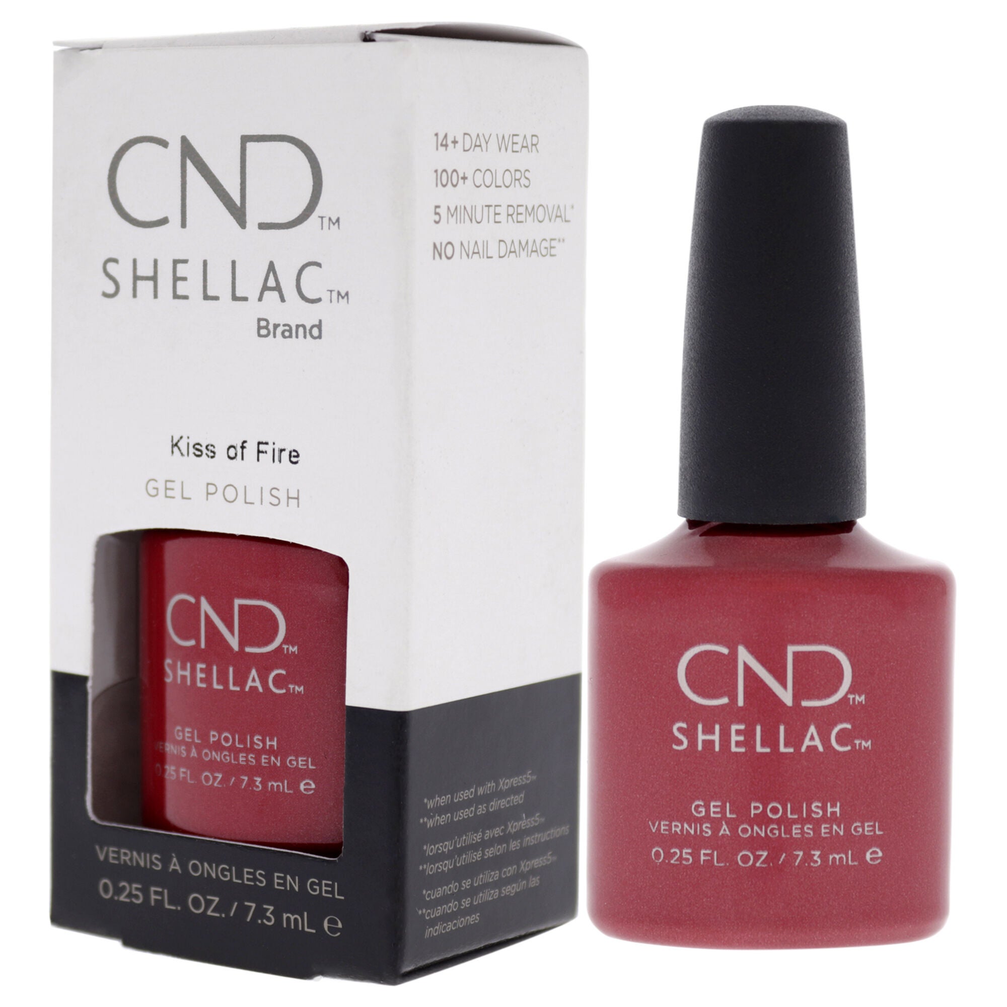Shellac Nail Color - Kiss Of Fire by CND for Women - 0.25 oz Nail Polish, , alternate image number 8