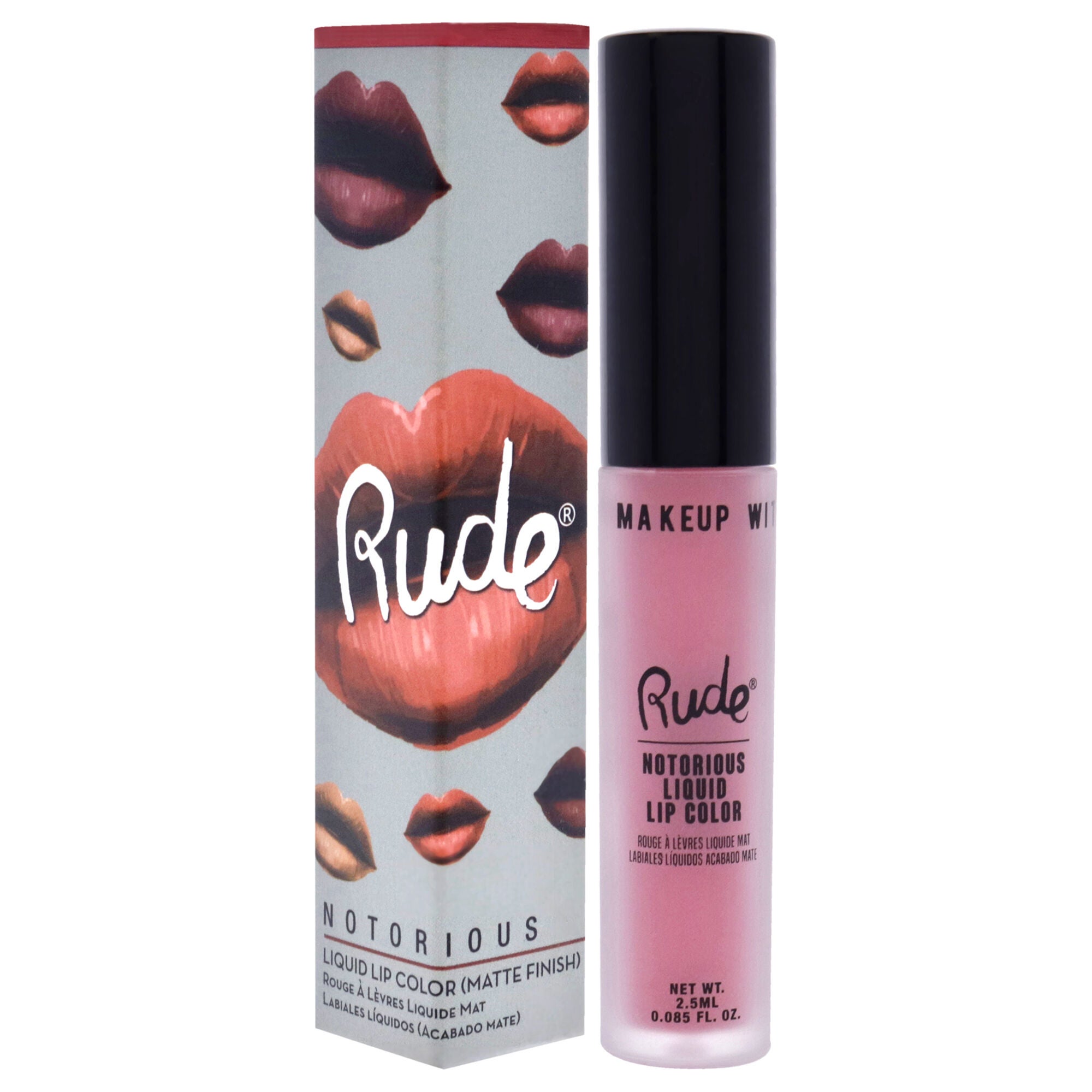 Notorious Rich Long Liquid Lip Color - Going Topless by Rude Cosmetics for Women - 0.1 oz Lipstick, See Description, alternate image number 3