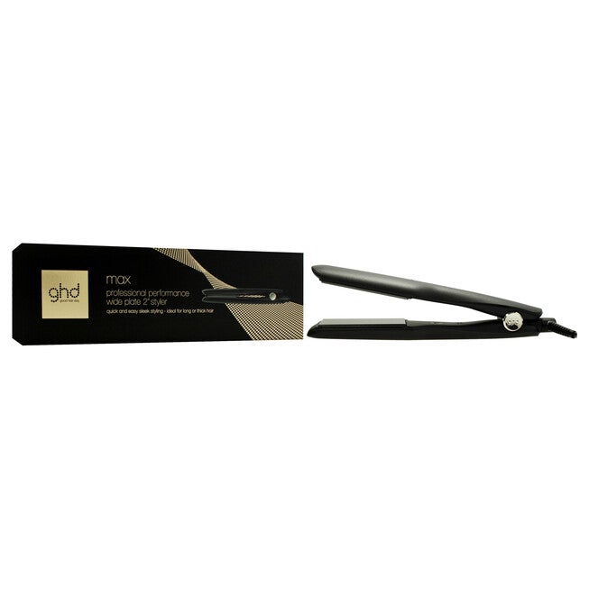 GHD Max Wide Plate Styler - Black by GHD for Unisex - 2 Inch Flat Iron, See Description, alternate image number null