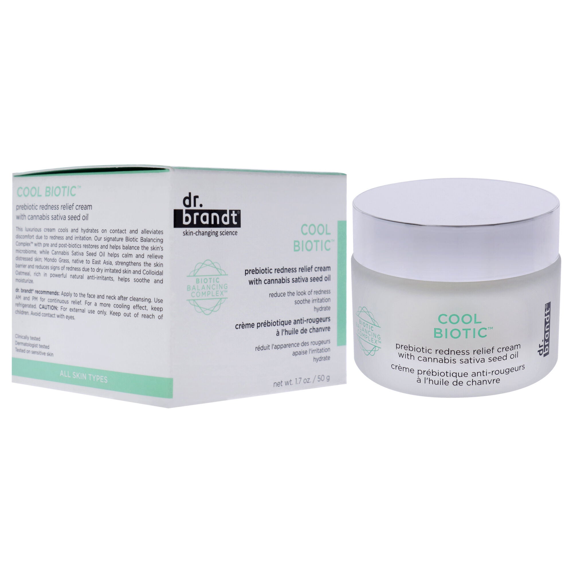 Cool Biotic Prebiotic Redness Relief Cream by Dr. Brandt for Unisex - 1.7 oz Cream, NA, alternate image number 2