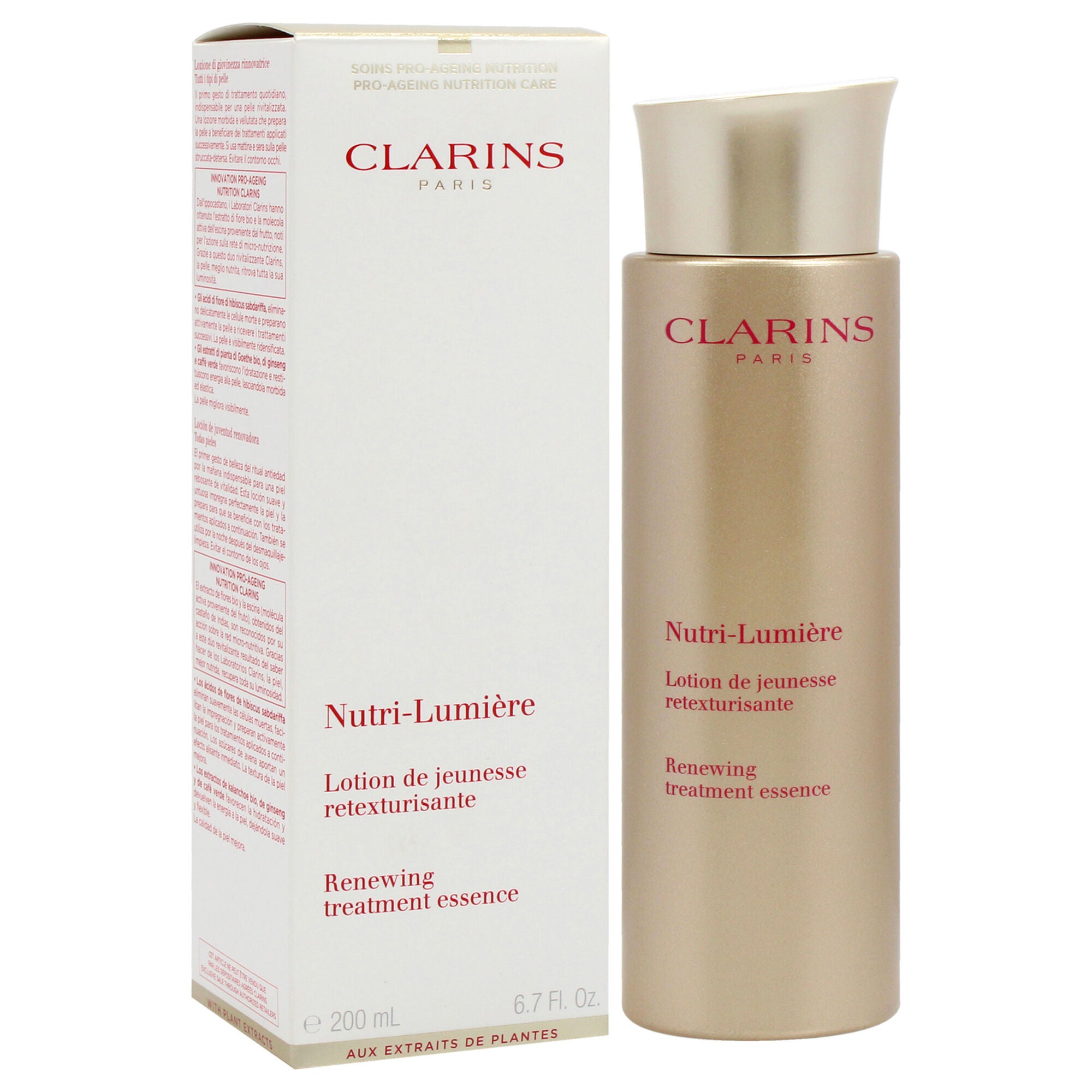 Nutri-Lumiere Renewing Treatment Essence by Clarins for Unisex - 6.7 oz Treatment, See Description, alternate image number 4